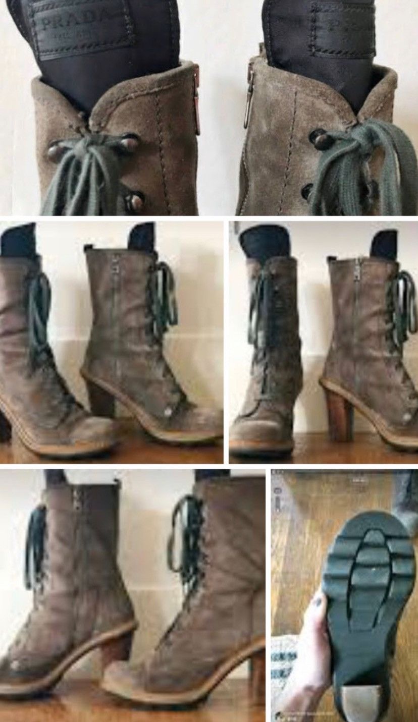 Prada Prada Combat heeled boots Size US 8.5 / IT 38.5 - 5 Thumbnail