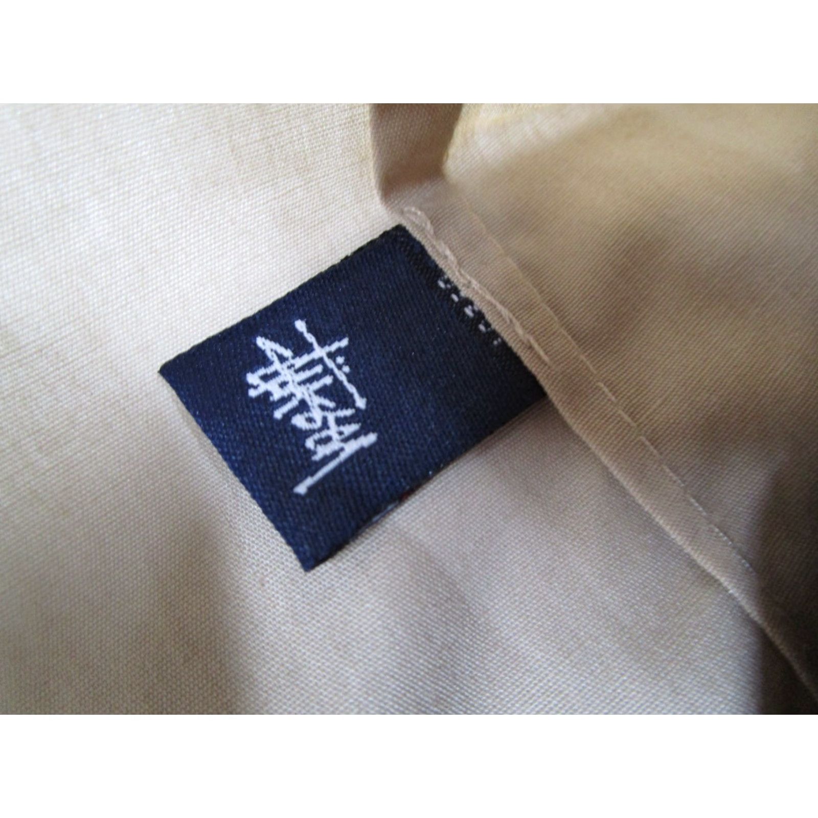 Vintage VINTAGE Stussy Shorts Mens 29 Beige Hop 12" Lightweight Skate Streetwear USA Size US 29 - 6 Thumbnail
