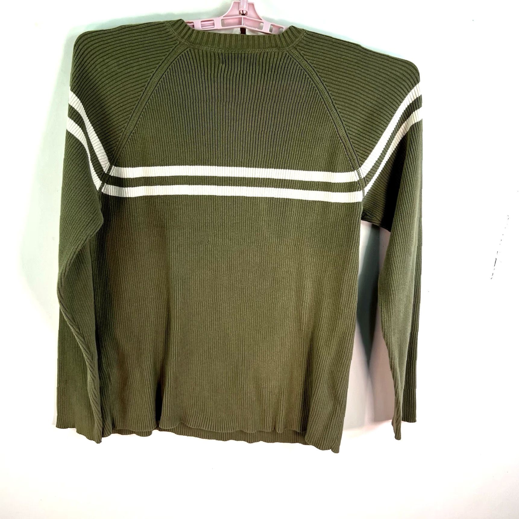 Polo Ralph Lauren Polo Ralph Lauren Sweater Mens L Green Striped Crew Neck Cotton Pullover Designer College Size US L / EU 52-54 / 3 - 6 Thumbnail