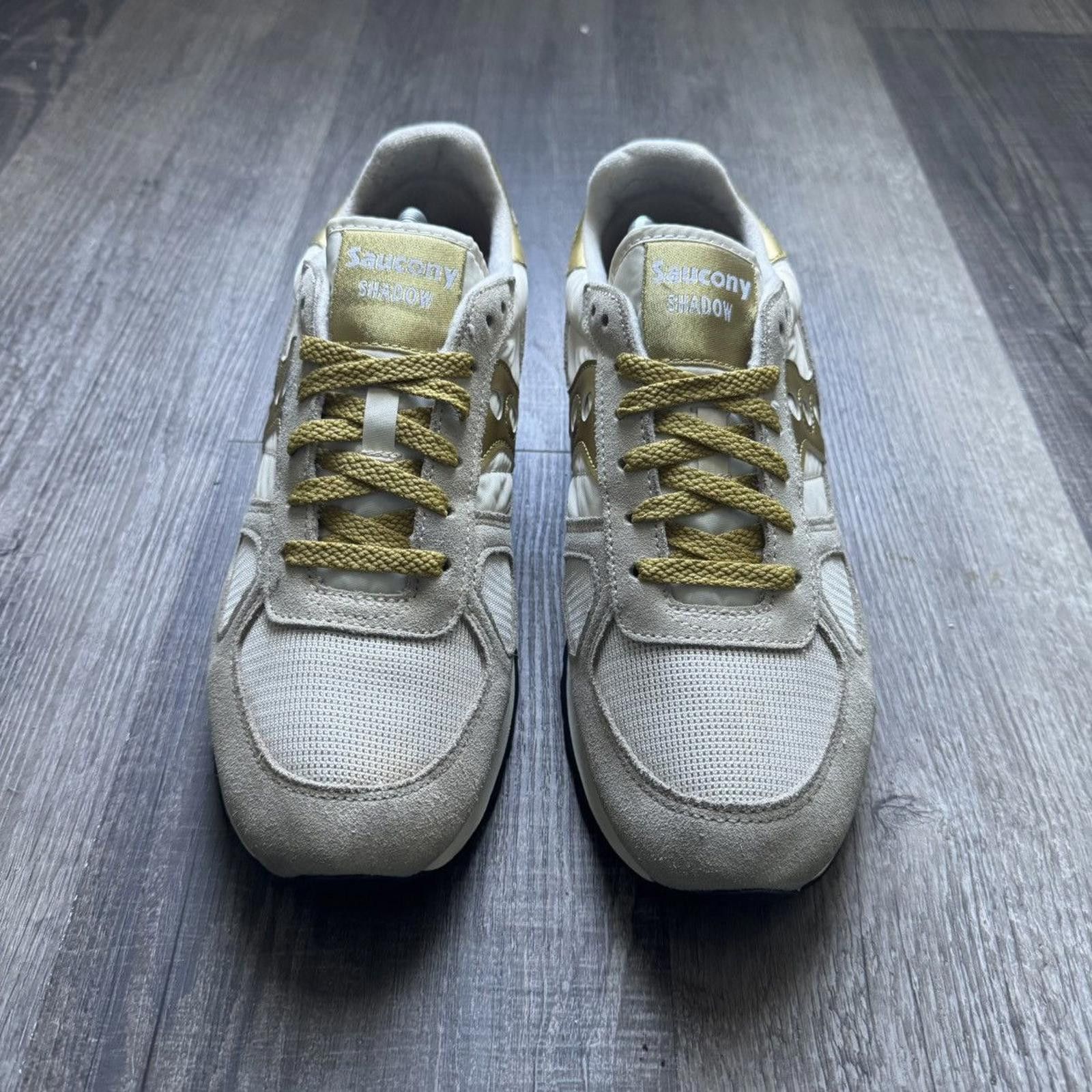 Saucony SAUCONY • VNTG Shadow "White/Gold" (10.5M) Size US 10.5 / EU 43-44 - 4 Thumbnail