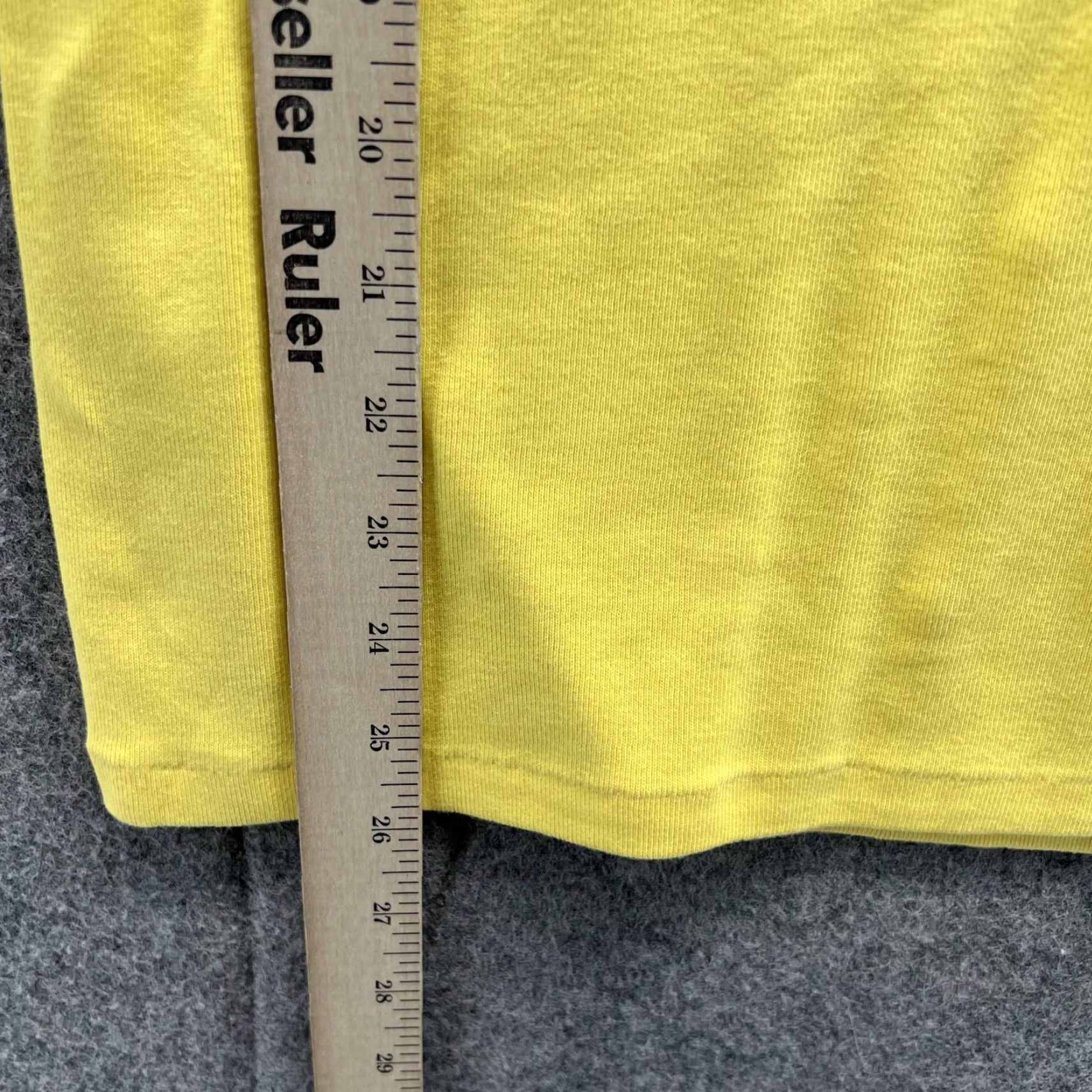 Polo Ralph Lauren VINTAGE Ralph Lauren Sport Shirt Women Large Yellow V Neck Polo Short Sleeve Size L / US 10 / IT 46 - 5 Thumbnail