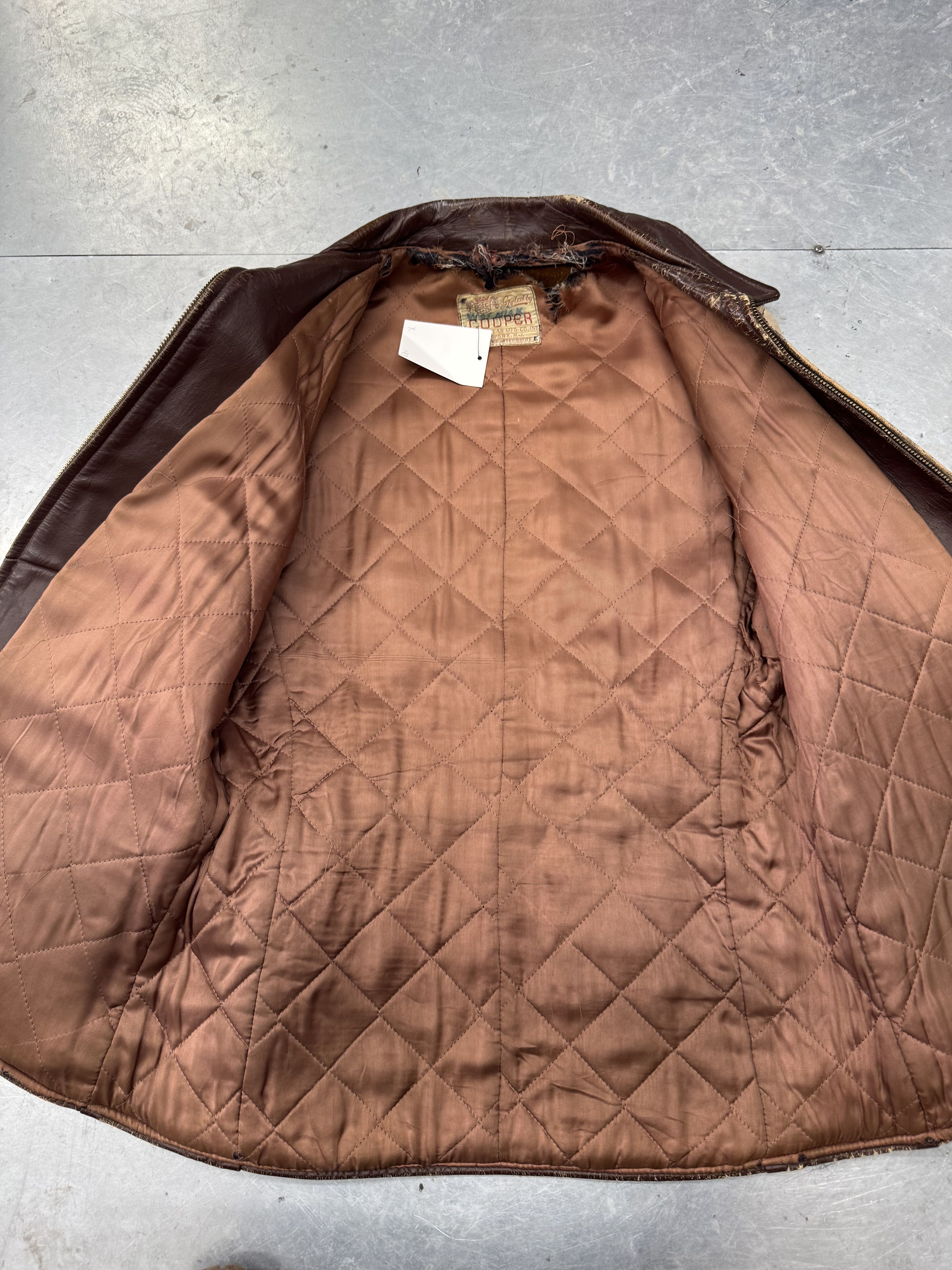 Cooper Vintage Leather Jacket Size US S / EU 44-46 / 1 - 2 Thumbnail