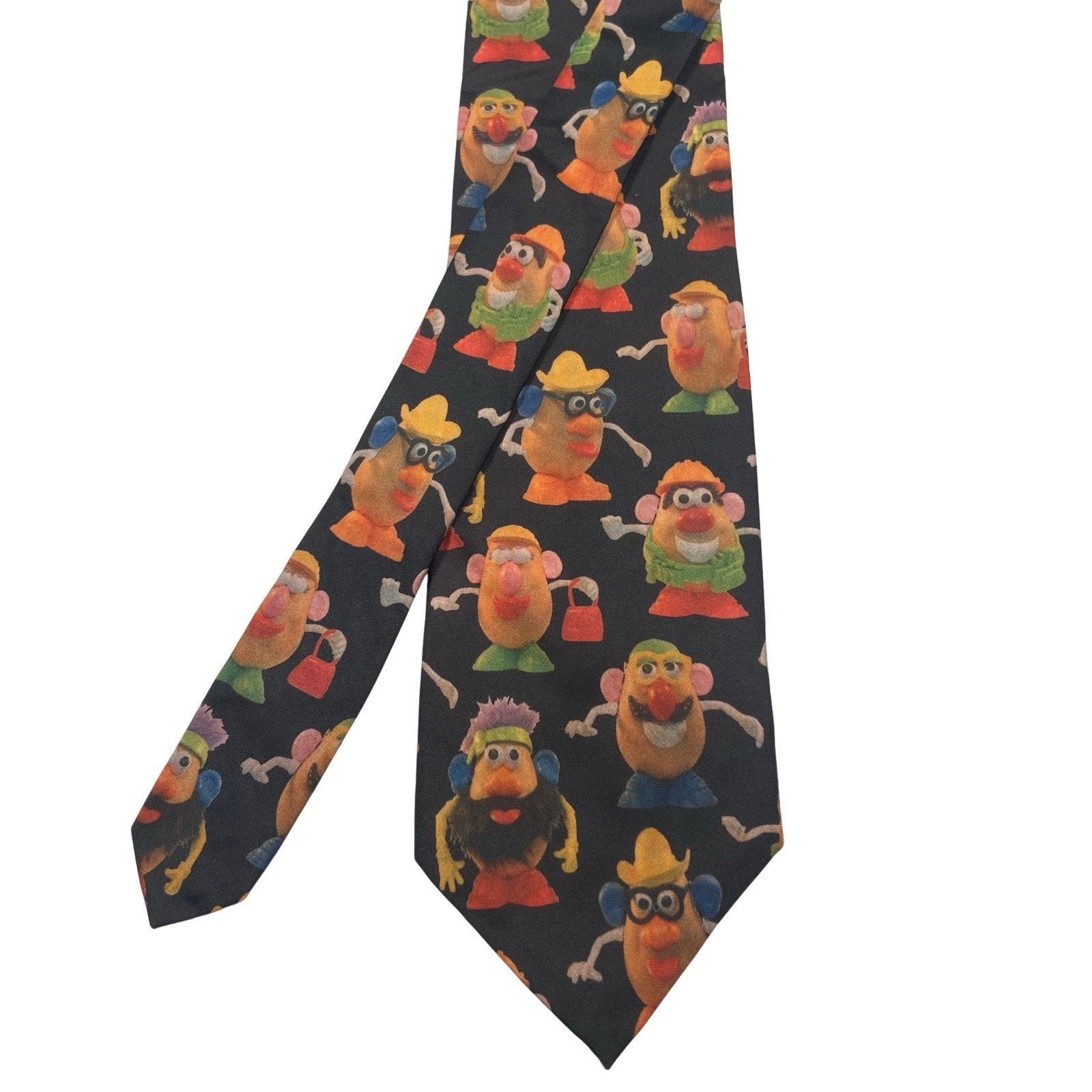 Ralph Marlin Mr Potato Head Tie Ralph Marlin 1995 Novelty 57” Long Size ONE SIZE - 1 Thumbnail