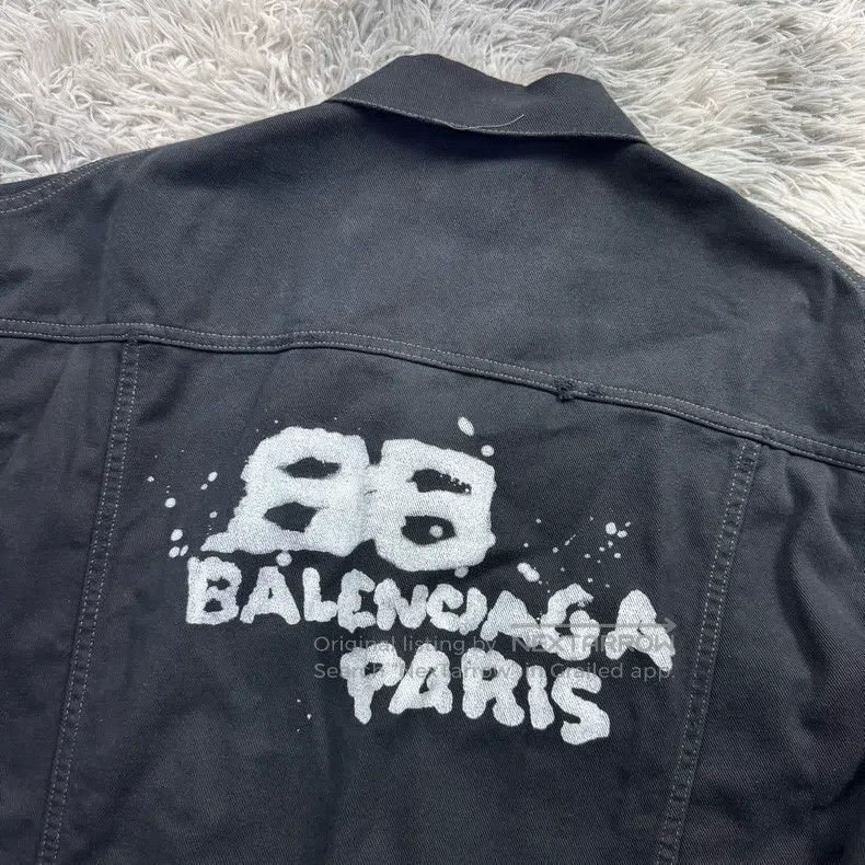 Balenciaga Balenciaga Splatter Effect Denim Jacket Size US M / EU 48-50 / 2 - 6 Thumbnail