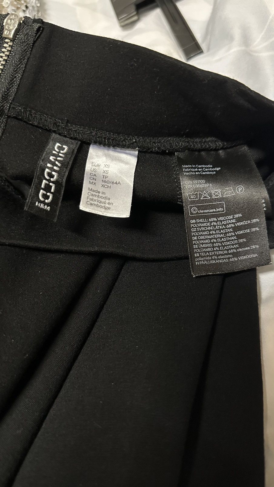 H&M Black skirt Size 24" / US 00 / IT 34 - 3 Thumbnail