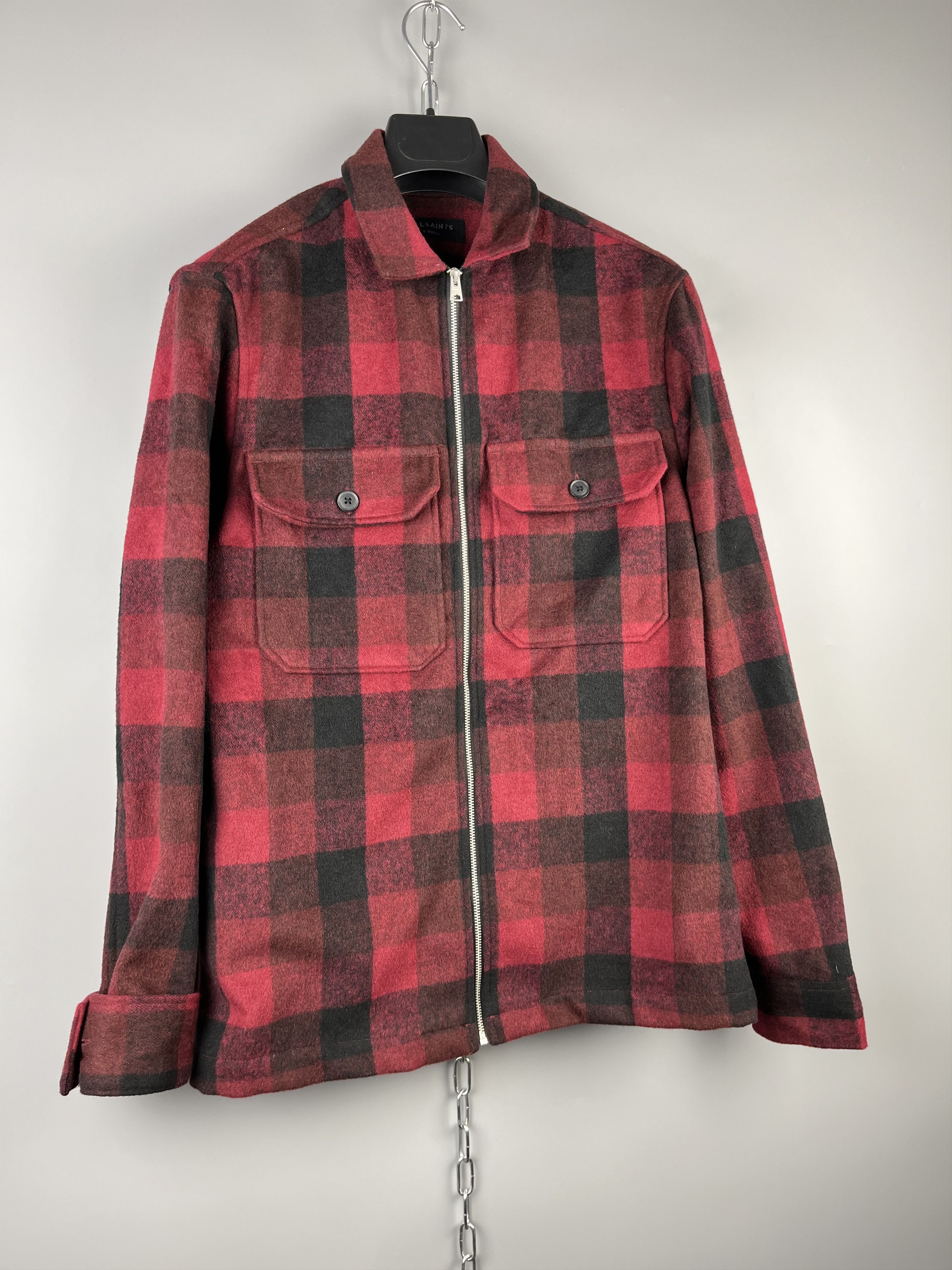 Allsaints Allsaints Checked Flannel Casual Shirt Overshirt Size US S / EU 44-46 / 1 - 2 Thumbnail