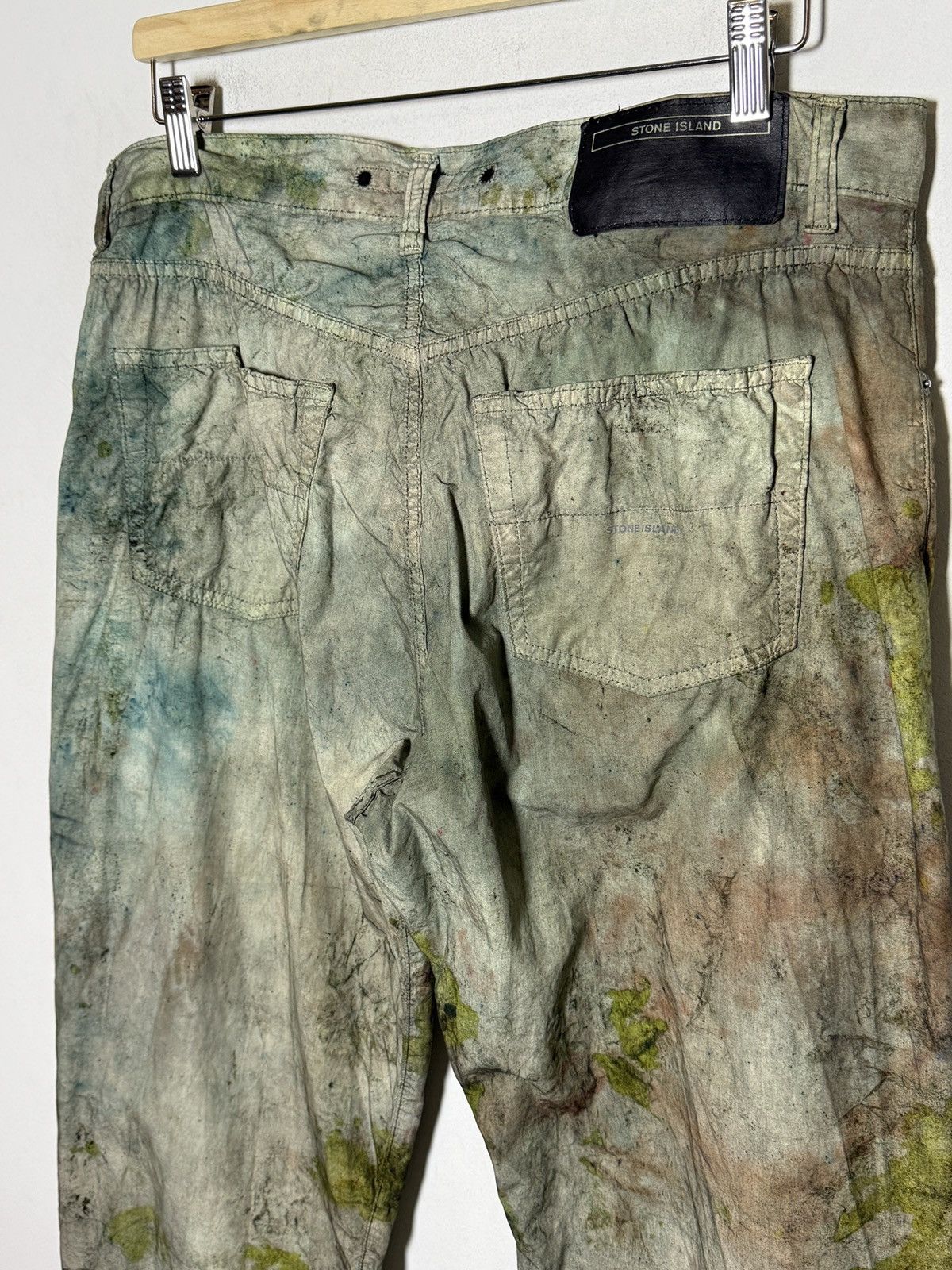 Stone Island stone island overdyed cotton pants Size US 37 - 8 Thumbnail
