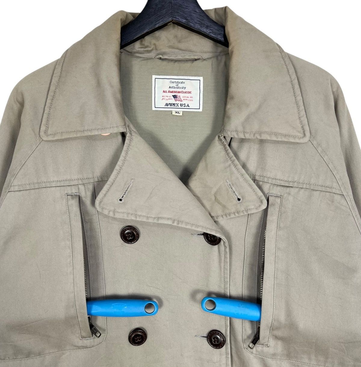 Avirex Avirex Cotton Pea Coat Size US XL / EU 56 / 4 - 4 Thumbnail