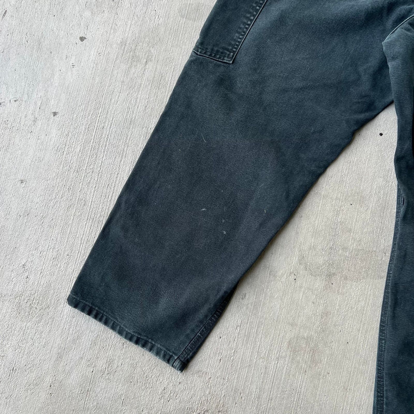 Carhartt × Vintage Carhartt black HEMMED* double knee work wear carpenter pants Size US 31 - 9 Thumbnail