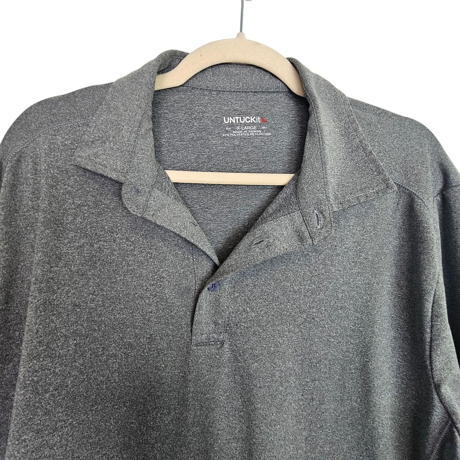 UNTUCKit Untuckit Men Polo Shirt Sz XL Minimalist Casual Easy Stretch Size US XL / EU 56 / 4 - 2 Thumbnail