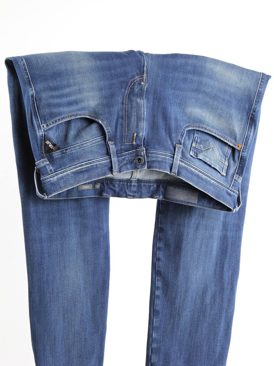 Replay REPLAY Blue Hyperflex jeans Size US 33 - 2 Thumbnail