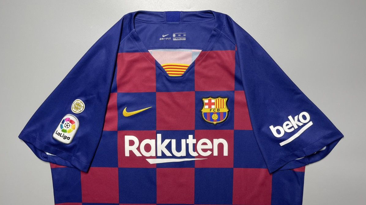Vintage BARCELONA NIKE 2019/2020 FOOTBALL HOME JERSEY #10 MESSI Size US XXL / EU 58 / 5 - 3 Thumbnail