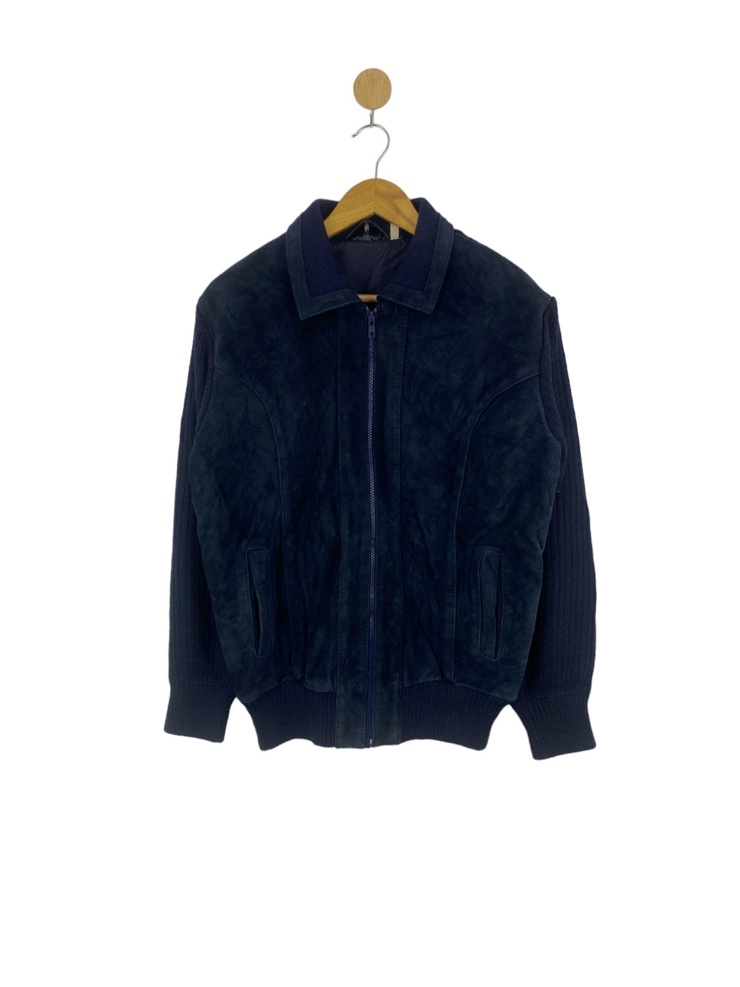 Japanese Brand Vintage Takashimaya Velvet Zipper Ups Bomber Jacket JA0101 Size US L / EU 52-54 / 3 - 1 Thumbnail
