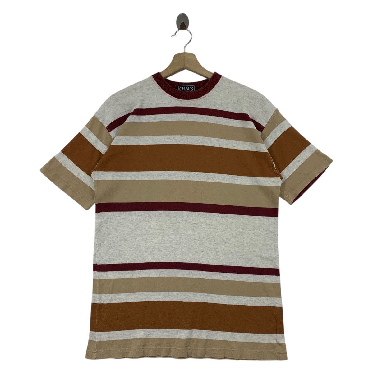 Chaps Ralph Lauren × Vintage Vintage 90s CHAPS RALPH LAUREN stripe tee Size US M / EU 48-50 / 2 - 1 Thumbnail