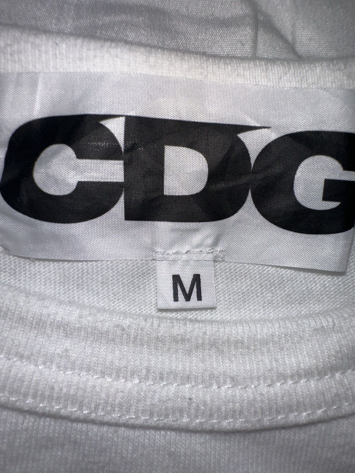 Comme des Garcons CDG LS White Monochrome Shirt Size US M / EU 48-50 / 2 - 7 Thumbnail