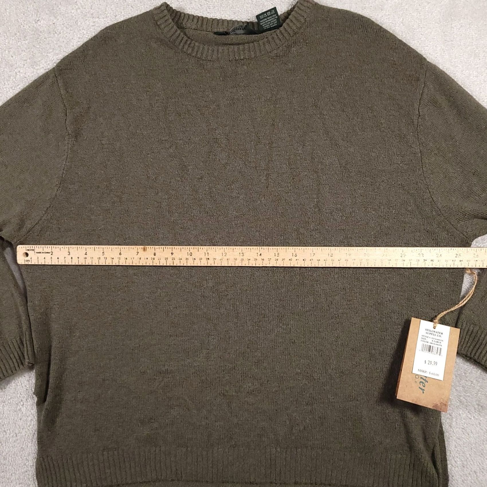Vintage Stillwater Supply Co Sweater Women’s Green Pullover High Low Soft Knit XL Long Sleeve Round Neck Size XL / US 12-14 / IT 48-50 - 6 Thumbnail