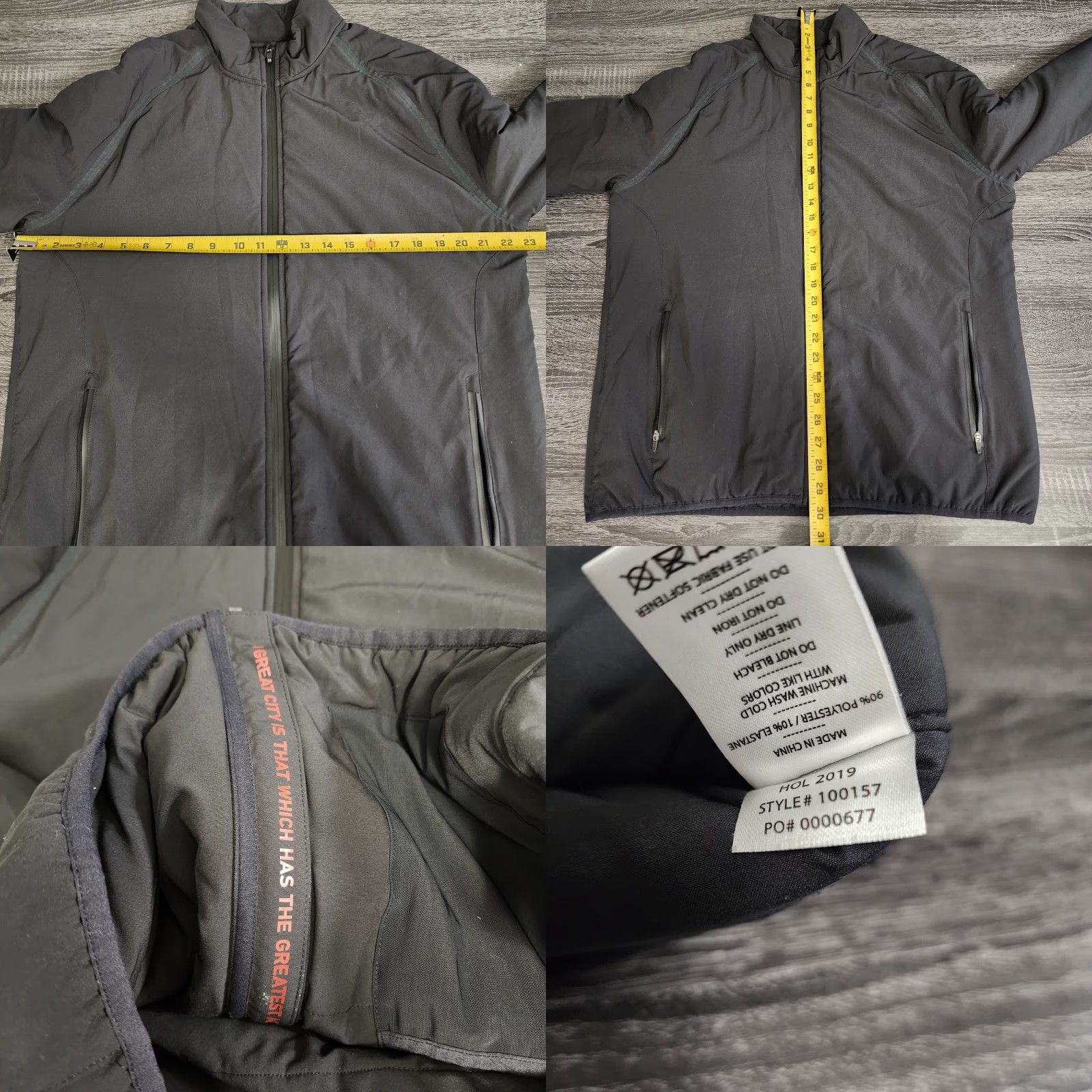 Rhone Rhone Jacket Mens Large Black Midtown Full Zip Quilted Blue Front Zip, Regular Size, Jacket, Men Size US L / EU 52-54 / 3 - 8 Thumbnail