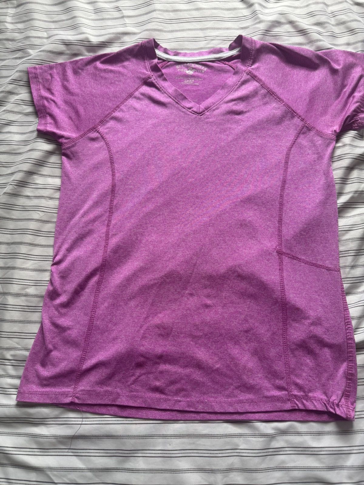 Beverly Hills Polo Club Beverly Hills Polo Club Women’s V-Neck T-Shirt Purple M Size M / US 6-8 / IT 42-44 - 2 Thumbnail