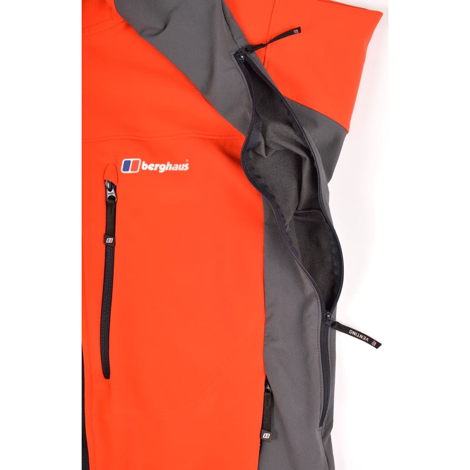 Berghaus Berghaus Extrem Jorasse Full-Zip Hooded Softshell Jacket Men L Red 20047 Nylon Elastane Windbreaker Size L Size US L / EU 52-54 / 3 - 4 Thumbnail