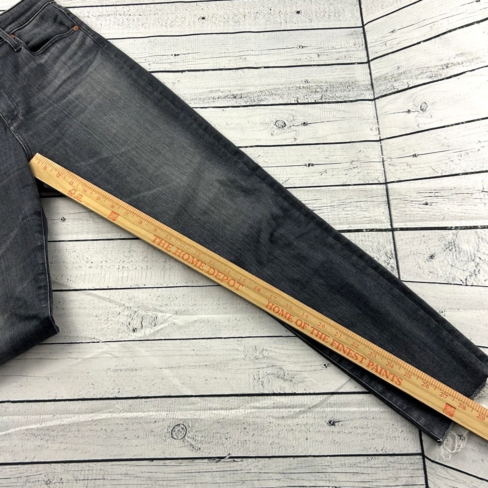 Vintage AG Adriano Goldschmied Farrah High Skinny Ankle Denim Gray Wash Jeans Women's 28 Size 28" / US 6 / IT 42 - 8 Thumbnail