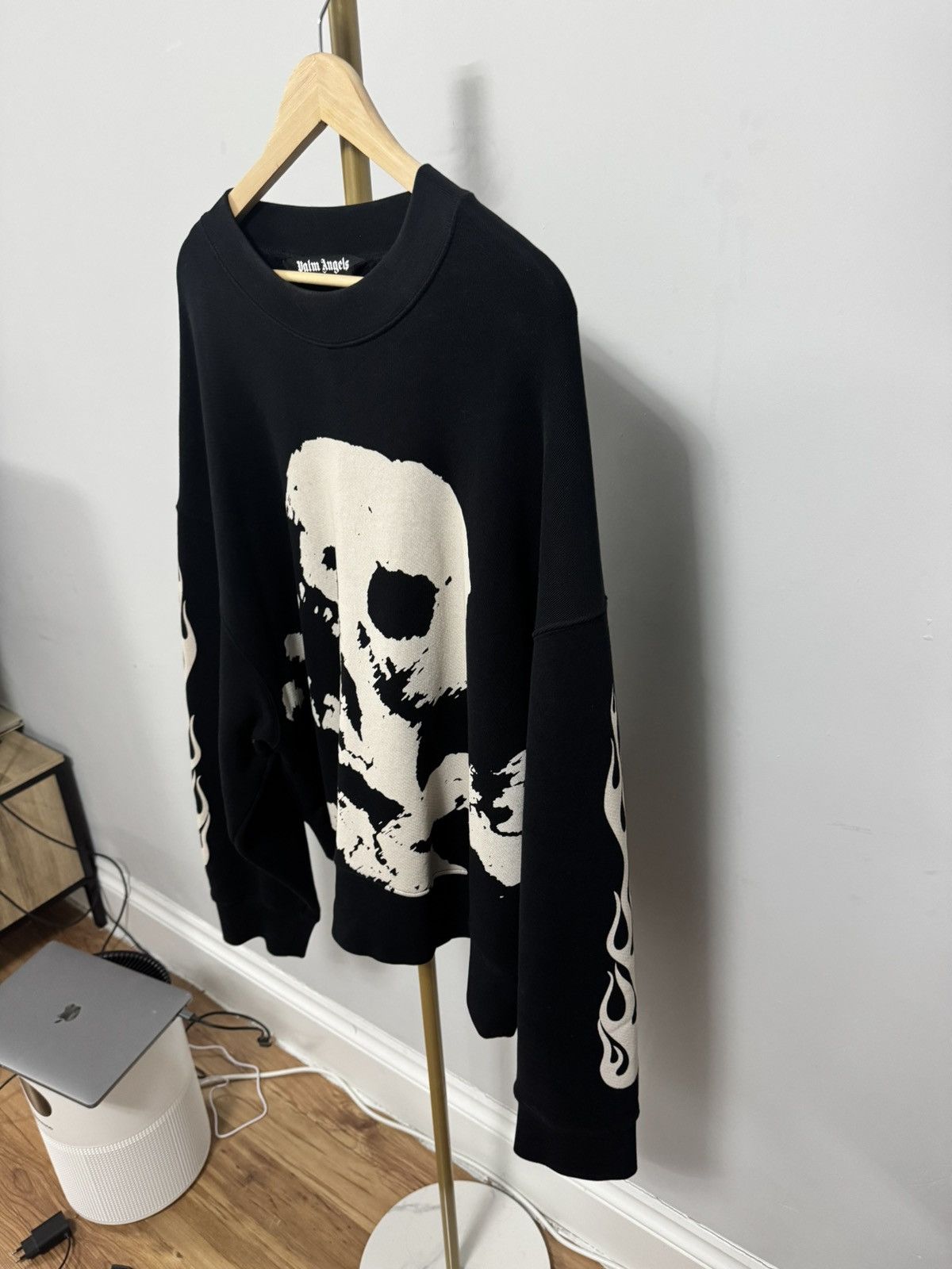 Palm Angels Skull And Flames Sweatshirt Size US L / EU 52-54 / 3 - 2 Thumbnail