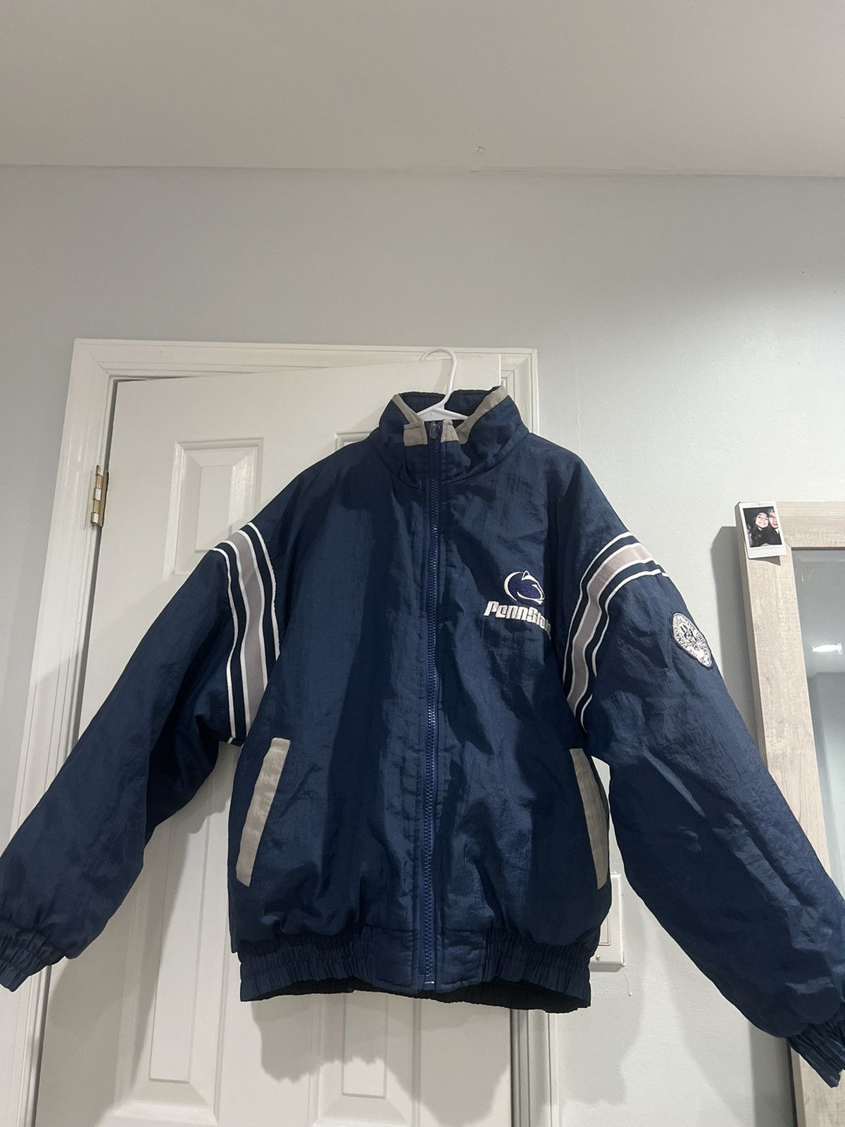 Vintage Vintage Reservable Penn State Embroidered Logo Puffer Jacket Size US L / EU 52-54 / 3 - 6 Thumbnail