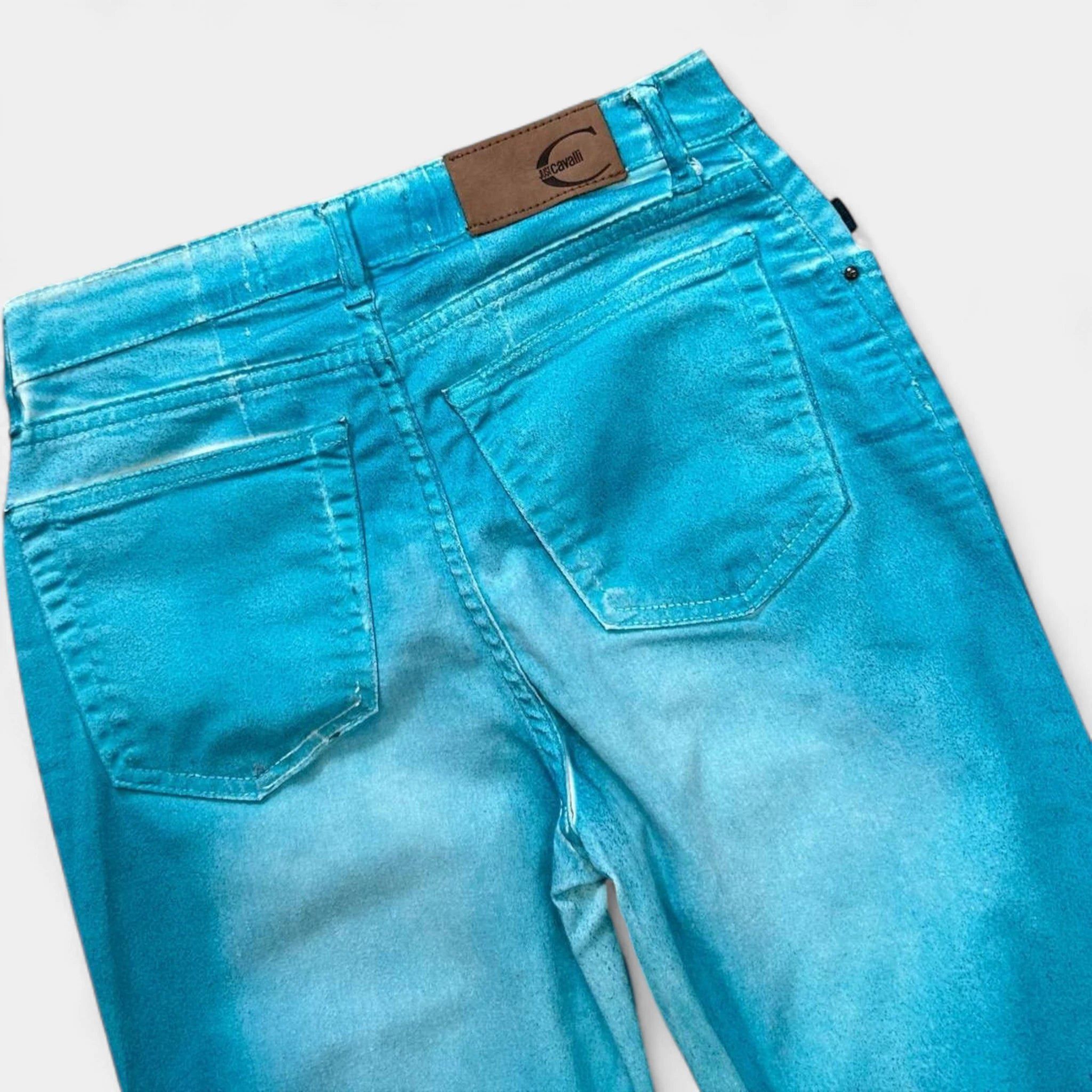 Just Cavalli Just Cavalli Flared Blue Denim Jeans Size 27" / US 4 / IT 40 - 6 Thumbnail