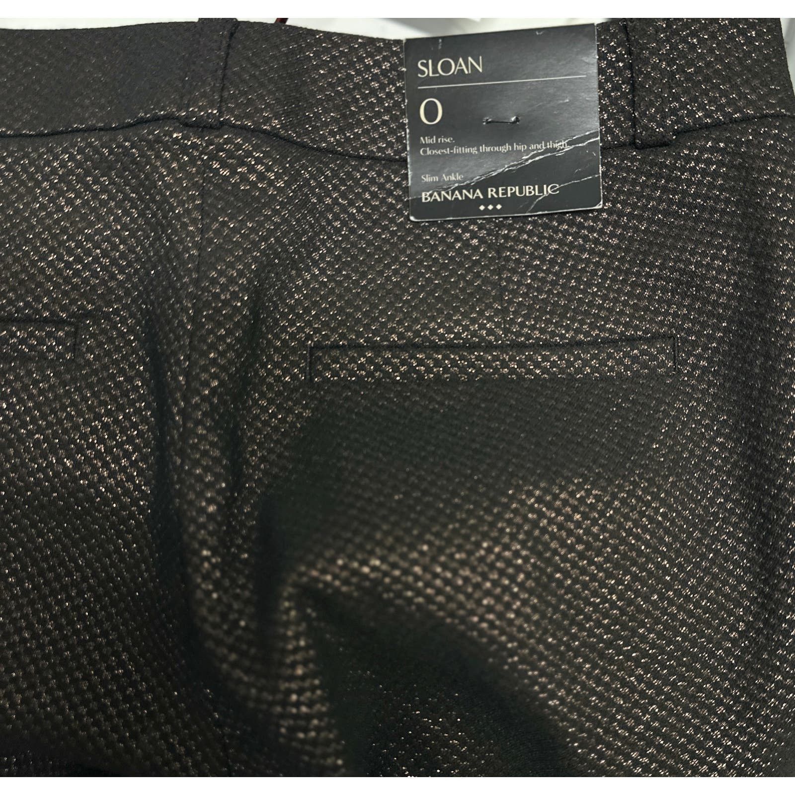 Banana Republic Banana Republic SLOAN slim slim Ankle Gold Bronze Women SZ 0 Size 25" / US 0 / IT 36 - 7 Thumbnail