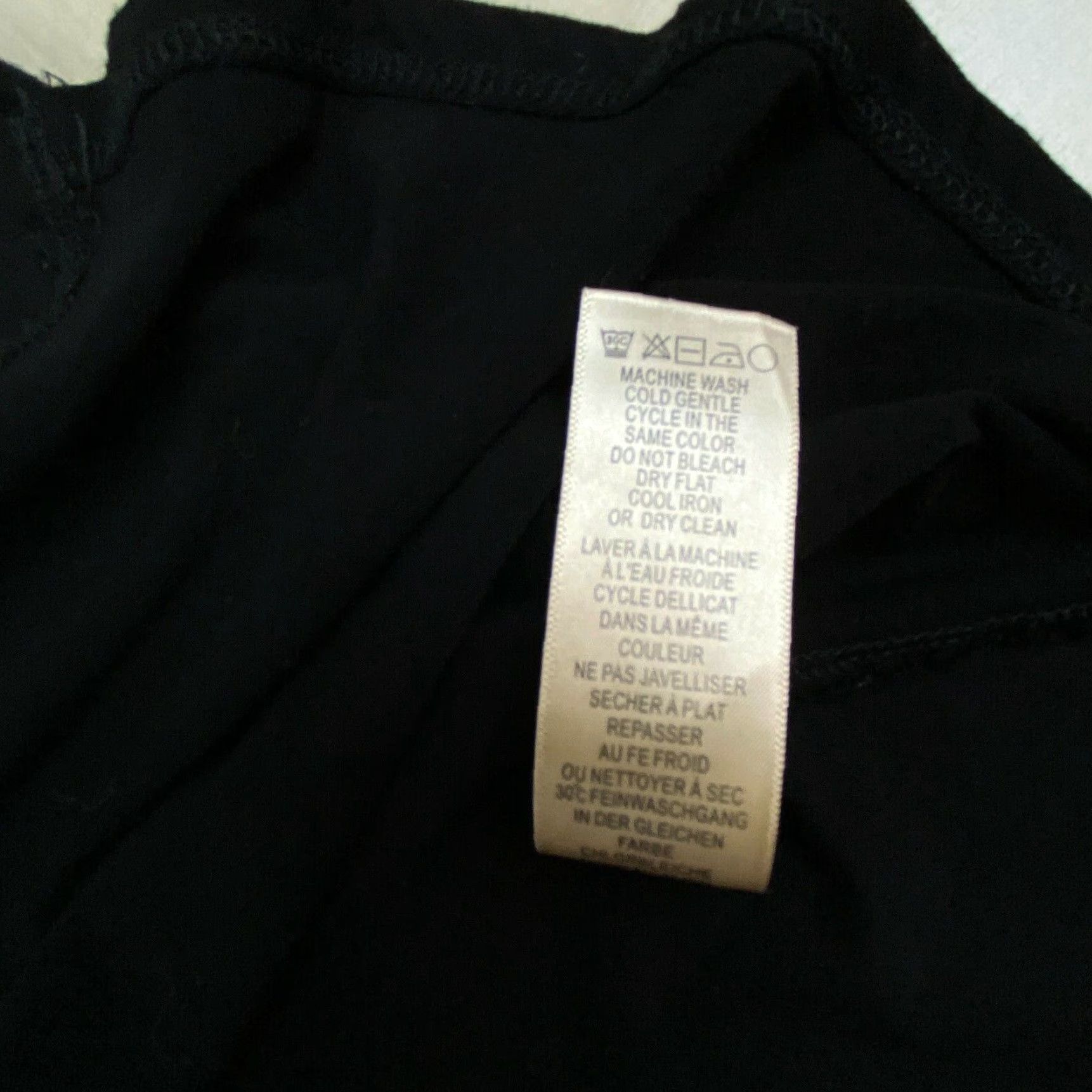 Adrianna Papell Adrianna Papell Womens Black 3/4 Sleeve Blouse Top Large Size L / US 10 / IT 46 - 4 Thumbnail