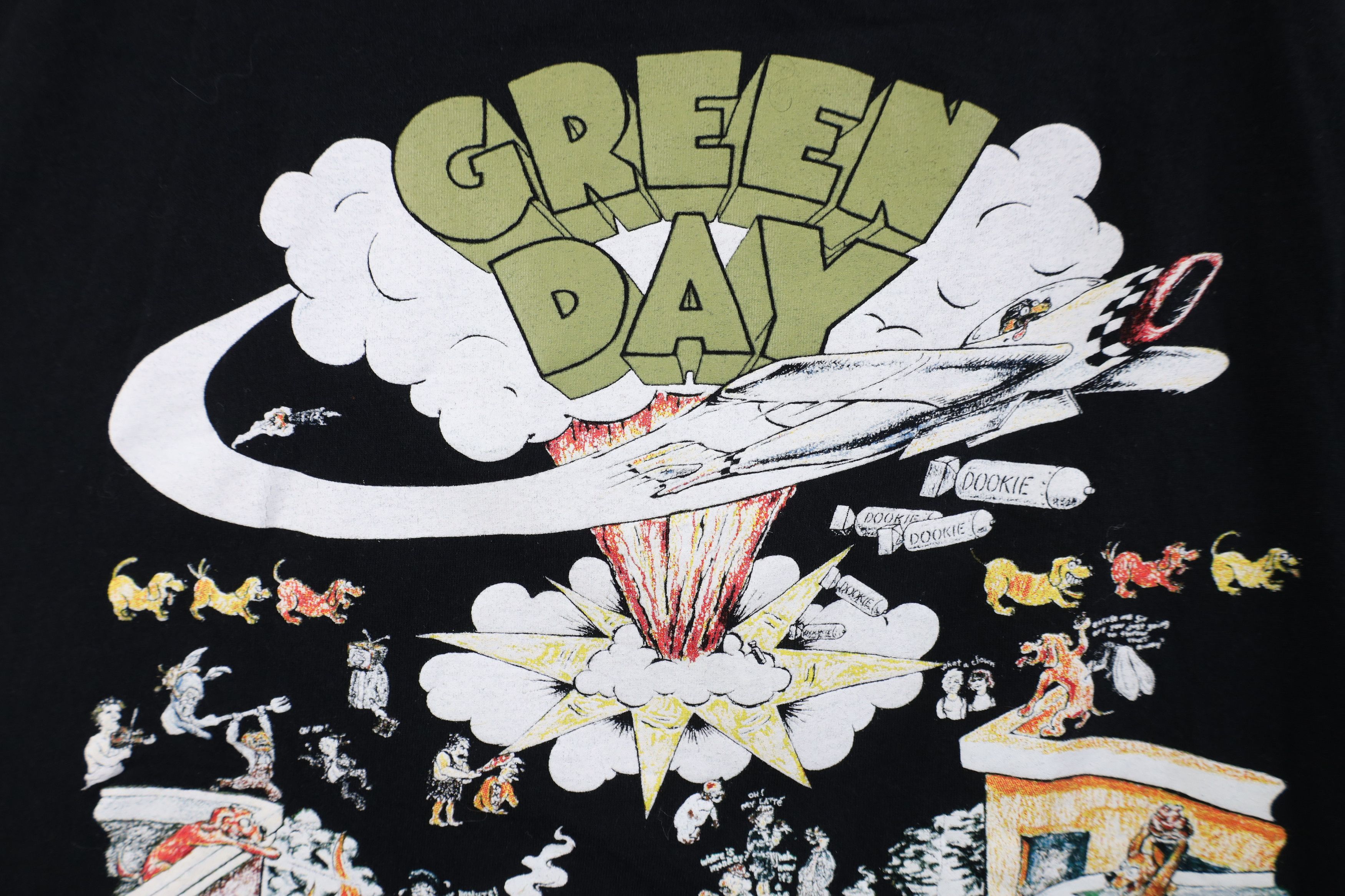 Vintage Retro Y2K Dookie Green Day Band Short Sleeve T-Shirt Black Size US XXL / EU 58 / 5 - 5 Thumbnail