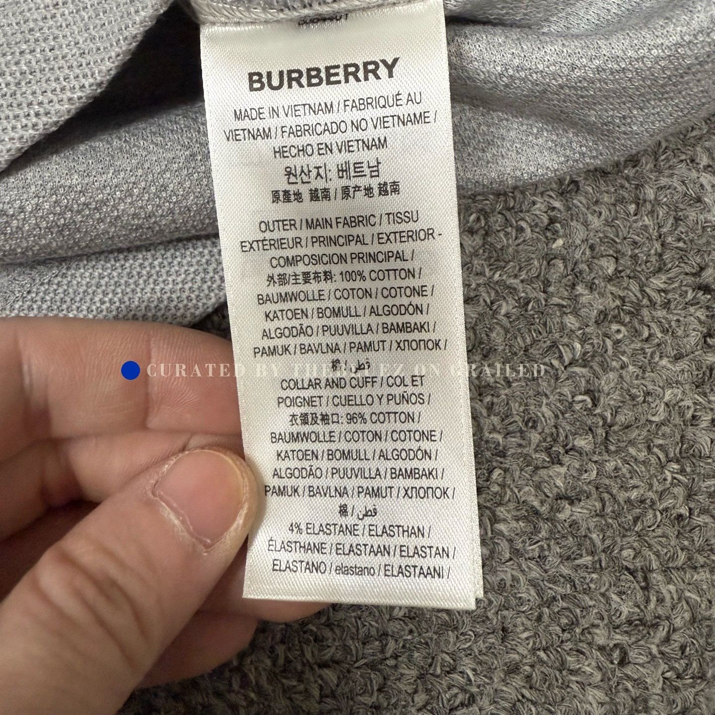 Burberry Burberry Plaid Collar Short-Sleeve Polo Size US L / EU 52-54 / 3 - 4 Thumbnail
