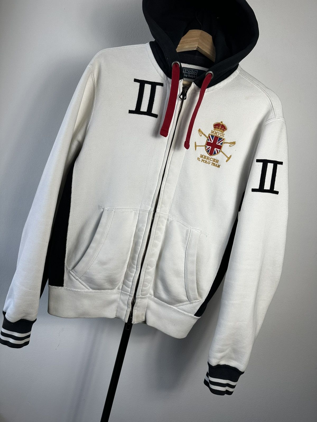 Ralph Lauren Vintage Polo Ralph Lauren Mercer Polo Team Hoodie White S Size US S / EU 44-46 / 1 - 3 Thumbnail
