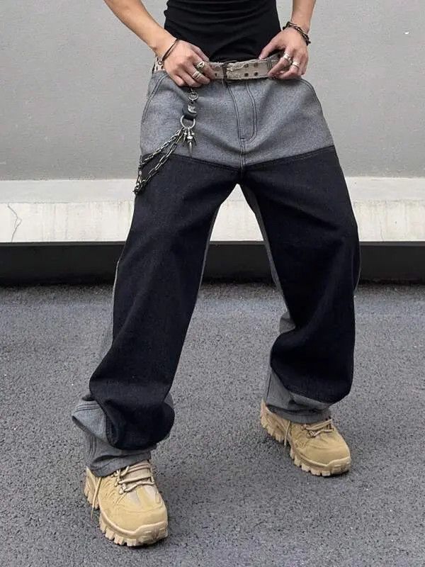 Japanese Brand Kuroda x Riyo DRIP denim jeans Y2K Baggy vintage Size US 34 / EU 50 - 4 Thumbnail