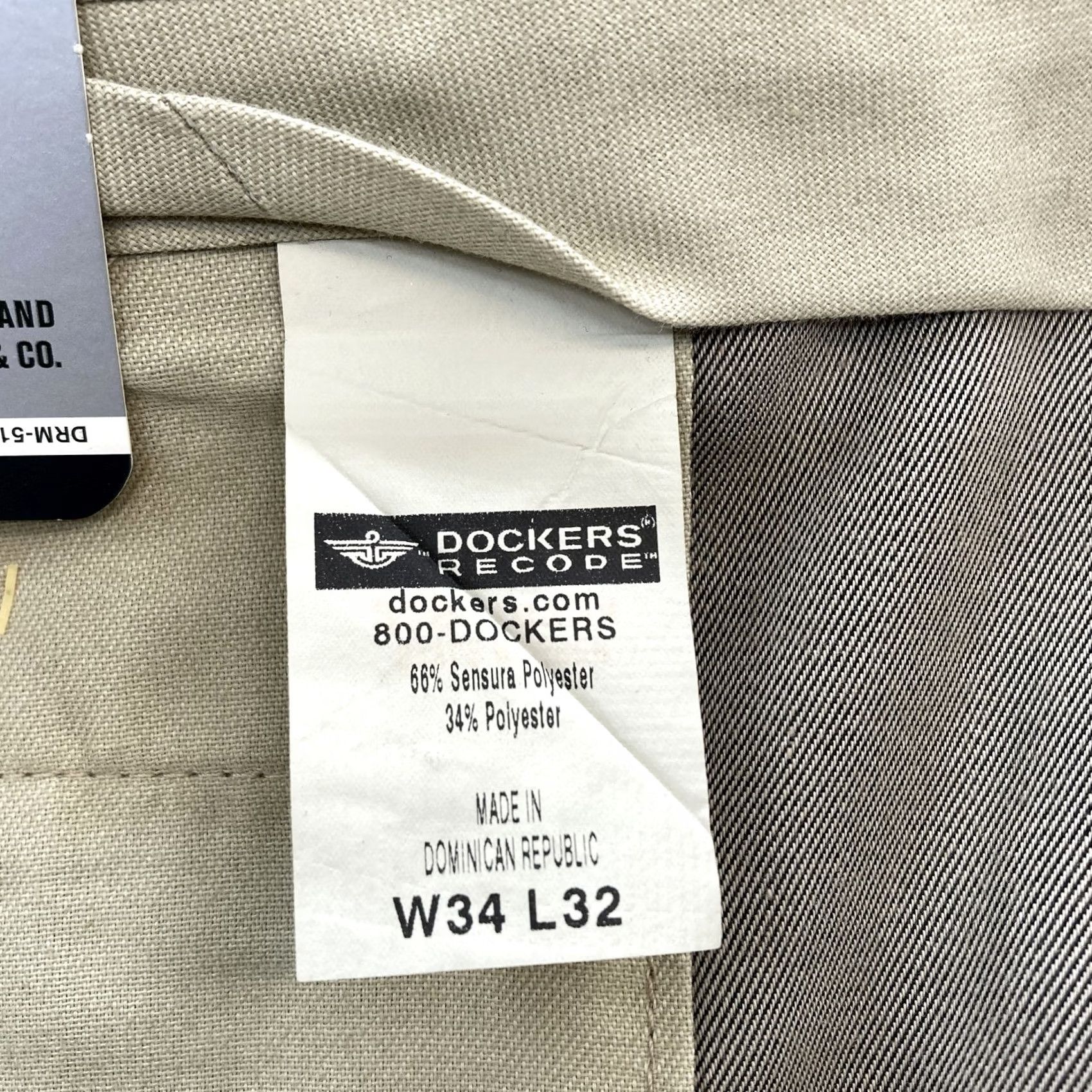 Dockers VINTAGE Dockers Recode Micro Drape Pants Mens 34x32 Khaki Relaxed Fit Pleated Cuffed NWT Size US 34 / EU 50 - 6 Thumbnail