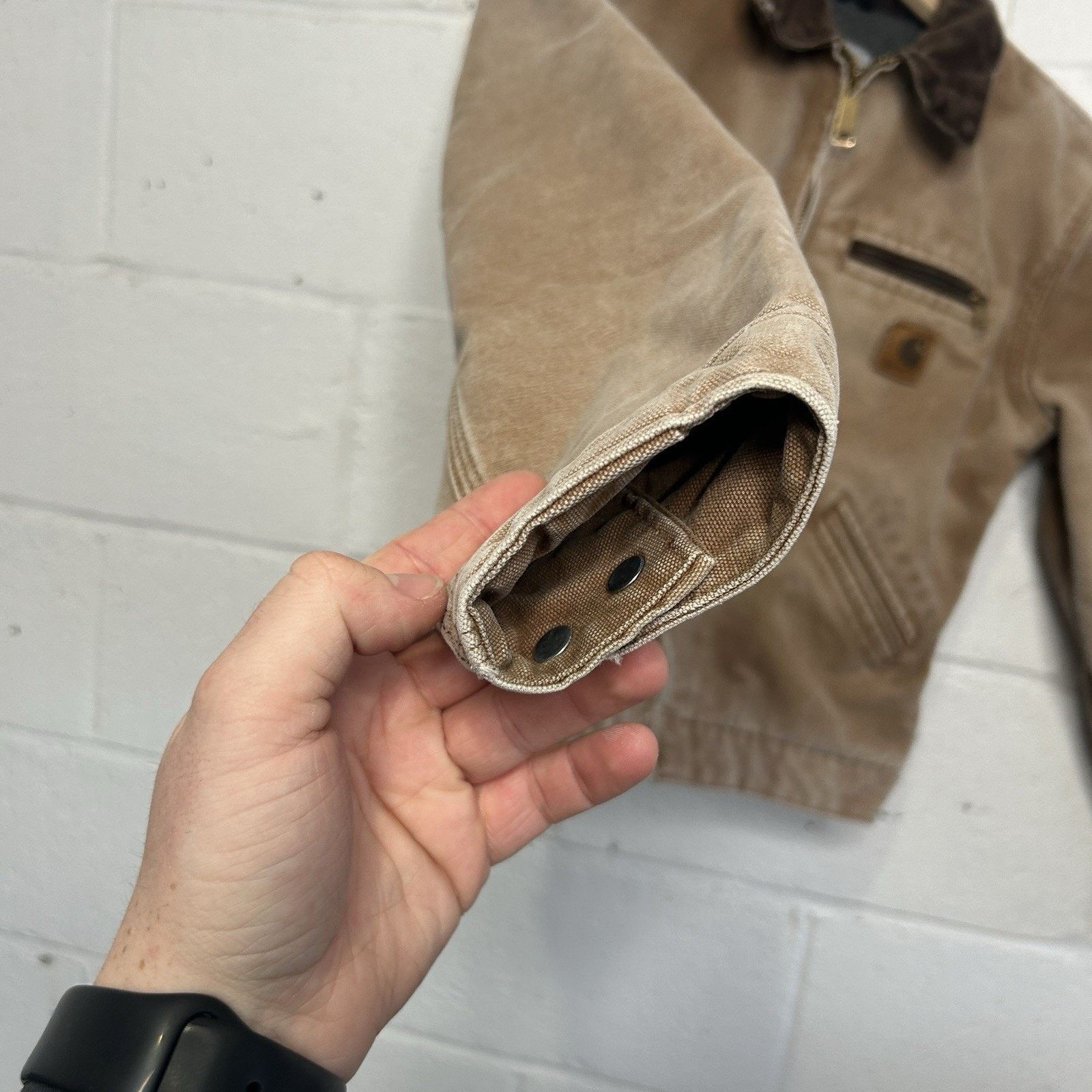 Carhartt Y2K Carhartt Sherpa-Lined Detroit Jacket “Brown” YYJ97 BRN Size XS / US 0-2 / IT 36-38 - 7 Thumbnail
