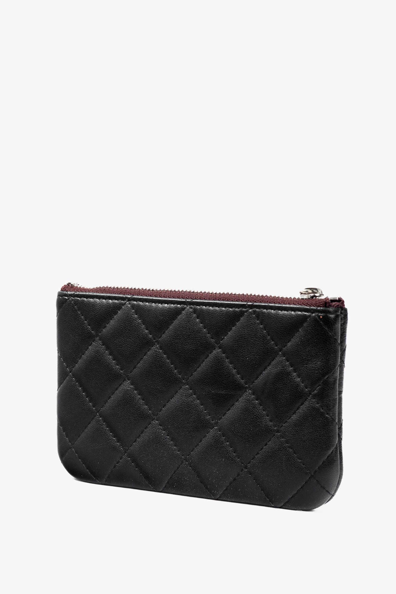 Chanel Chanel Black Lambskin Classic Zipped O Pouch Size ONE SIZE - 3 Thumbnail