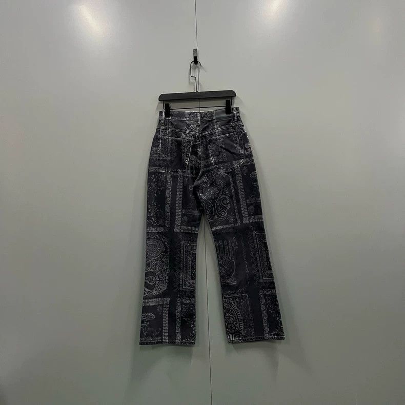 Acne Studios Acne Studios Black cashew flower printed long pants Size US 27 - 2 Thumbnail