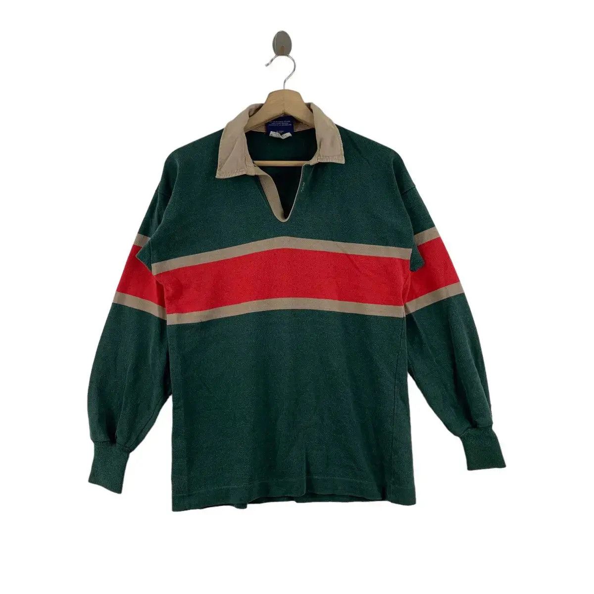 Canterbury of New Zealand Vintage CANTERBURY NEW ZEALAND Green Rugby Polo Tee Shirt Size US M / EU 48-50 / 2 - 1 Thumbnail