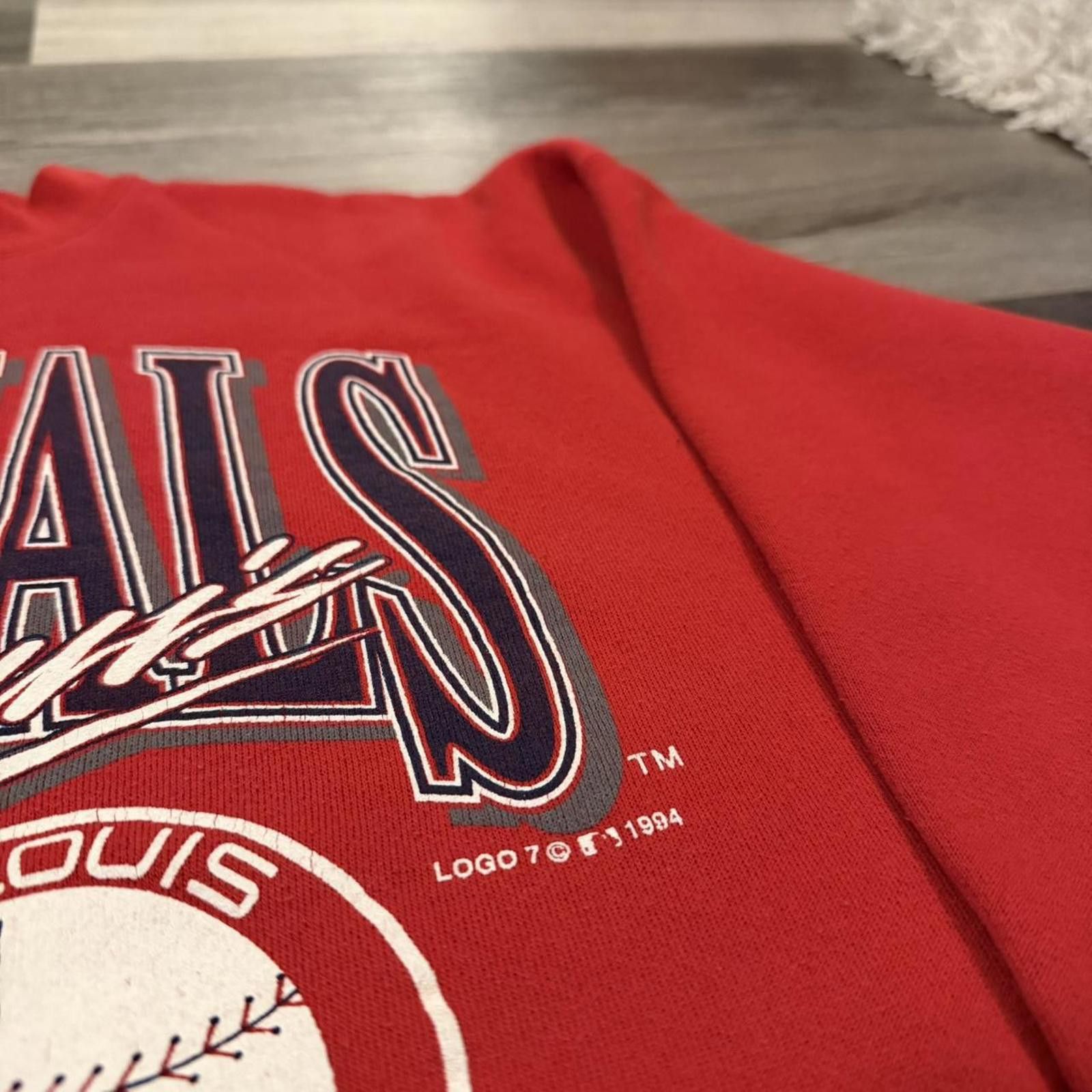 Logo 7 Vintage St. Louis cardinals logo 7 heavy weight sweatshirt Size US XL / EU 56 / 4 - 4 Thumbnail