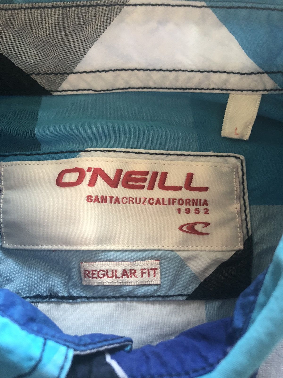 O'Neill × Vintage ONEILL CALIFORNIA REGULAR FIT QUALITY VINTAGE BUTTON SHIRT Size US L / EU 52-54 / 3 - 3 Thumbnail