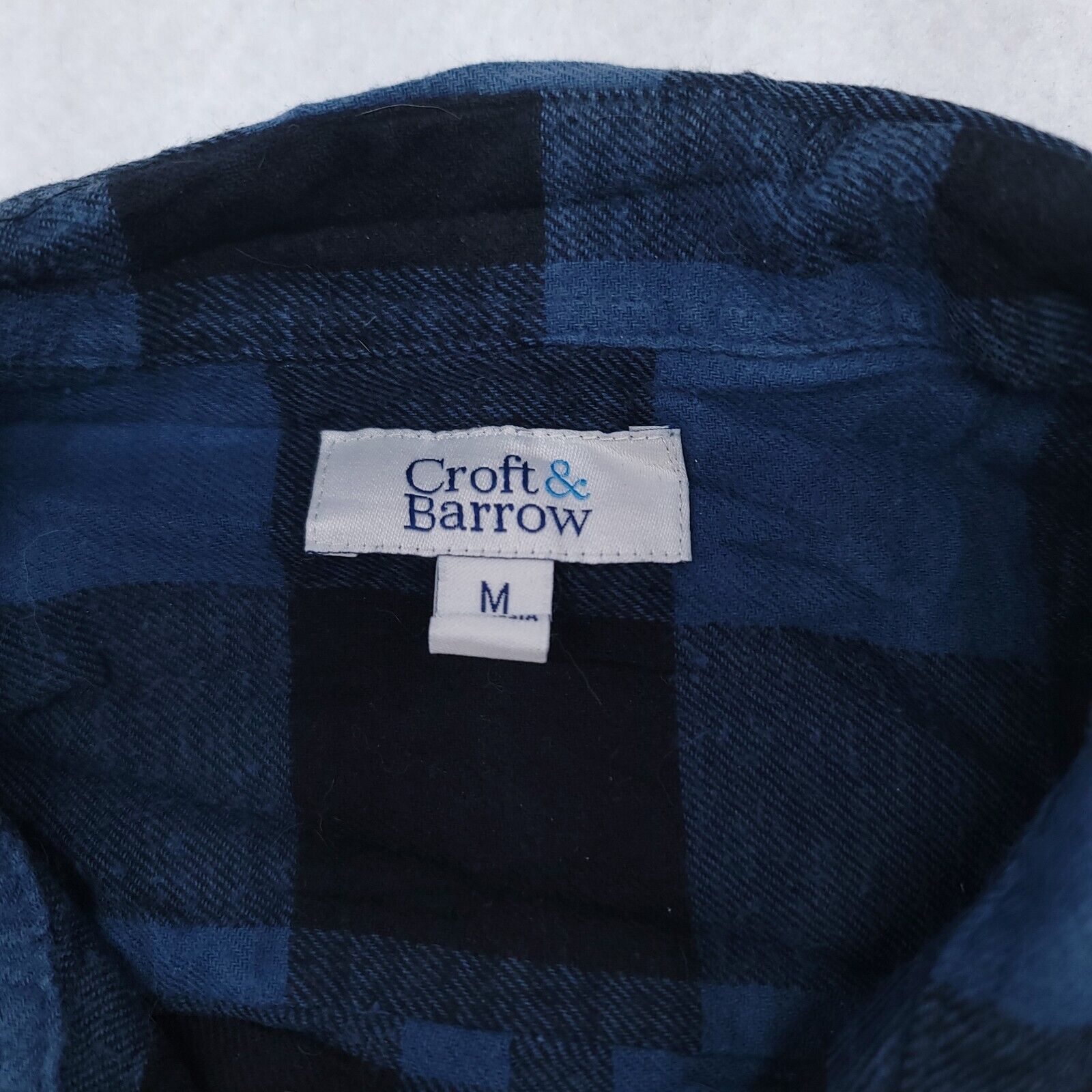 Croft & Barrow Croft & Barrow Buffalo Check Flannel Shirt Mens Size M Blue Size US M / EU 48-50 / 2 - 3 Thumbnail