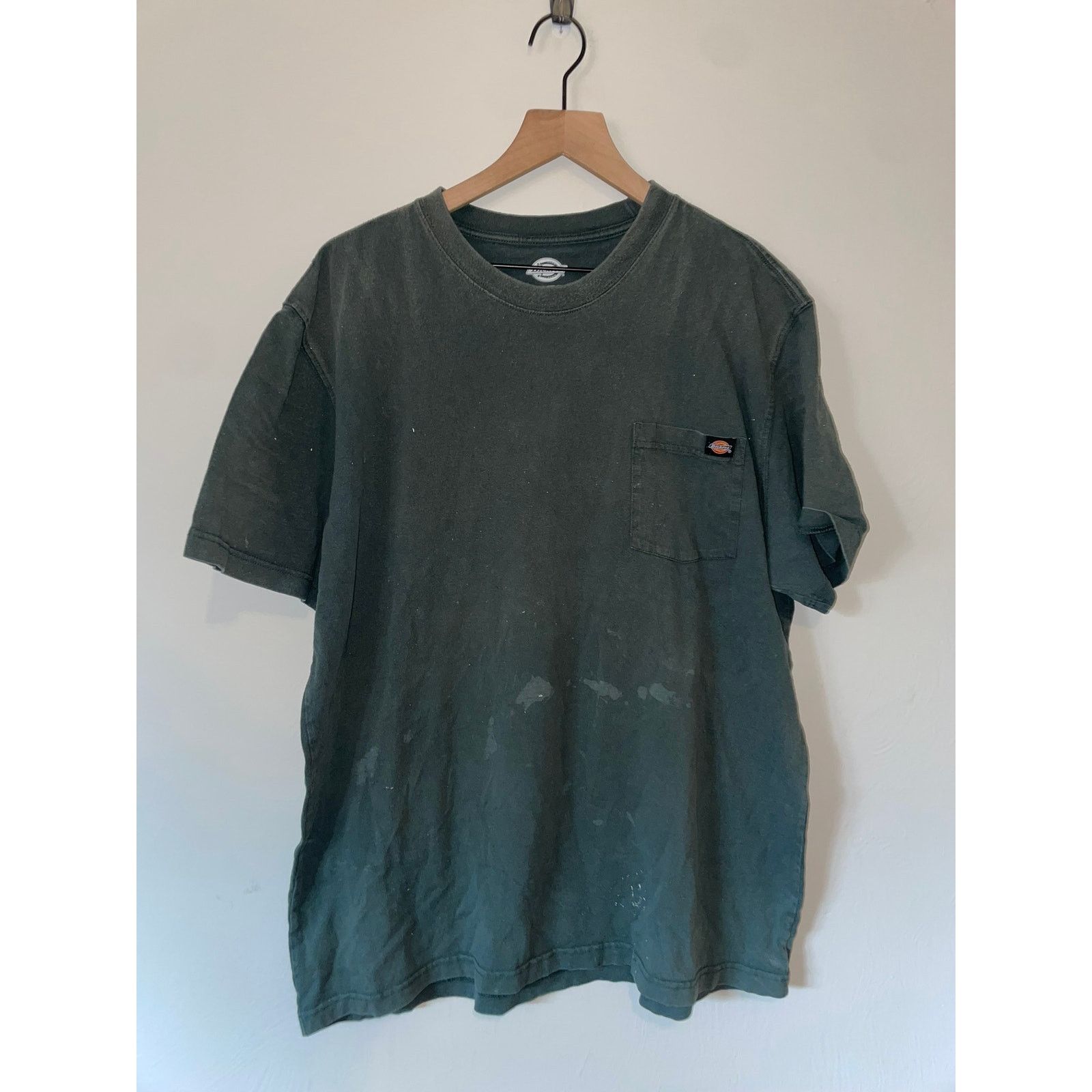 Dickies Dickies Green Front Pocket Blank Work Shirt Tee XL X-Large Size US XL / EU 56 / 4 - 1 Thumbnail