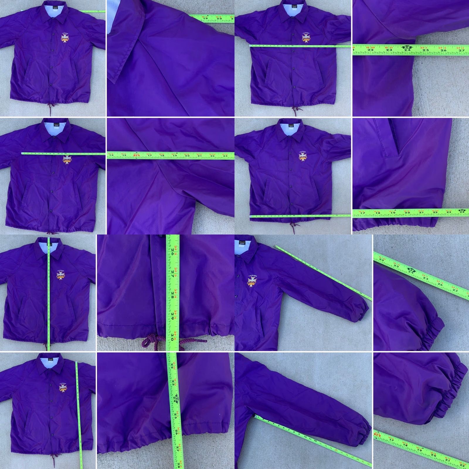 Vintage VINTAGE Nemesis Sportswear California C D of A Windbreaker Jacket Men XL/XXL Purple Windbreaker 80s Retro Catholic Daughters America Baja California Size US XL / EU 56 / 4 - 8 Thumbnail