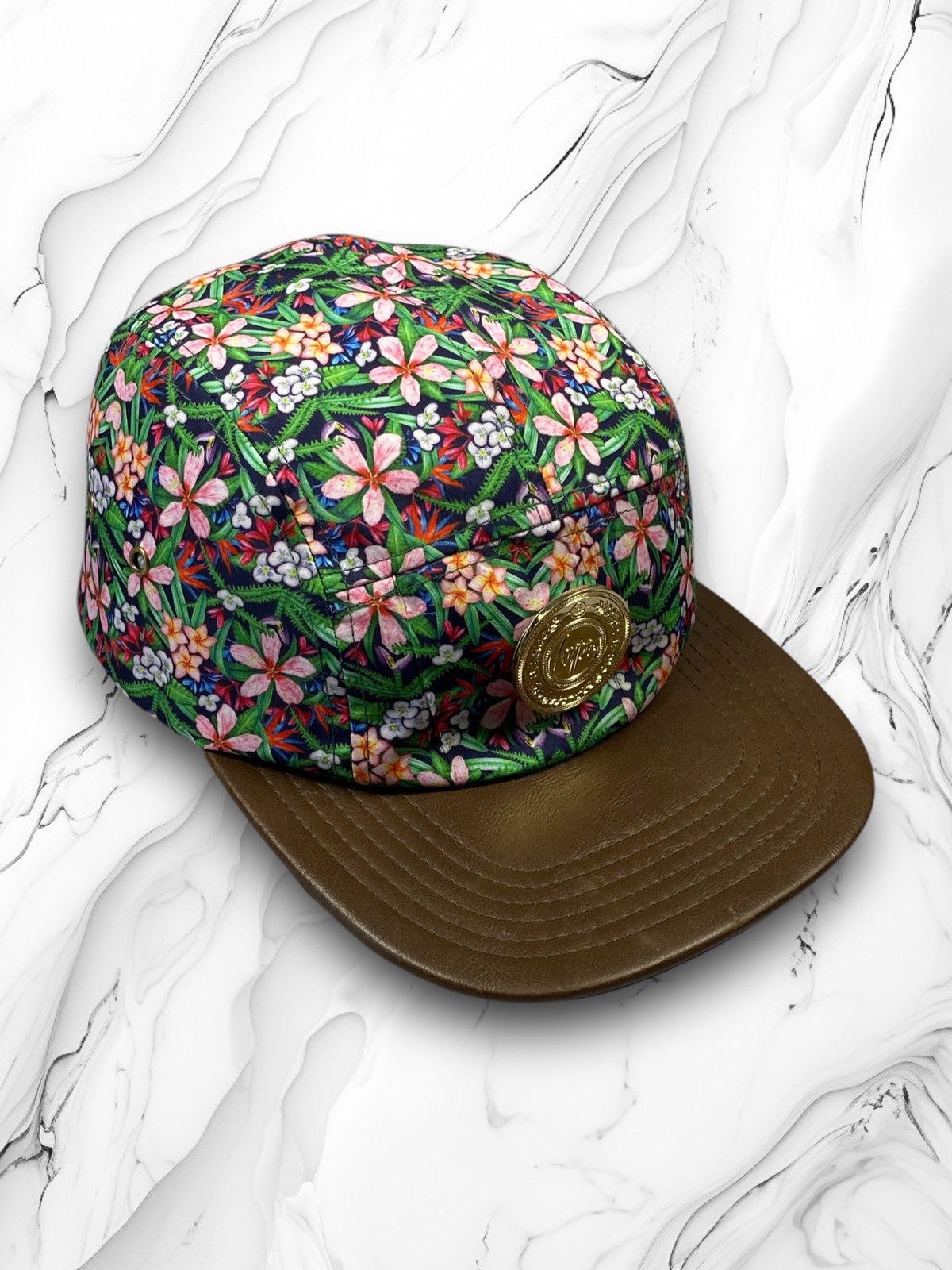 Other Hype Over Print Floral 5 Panel Cap hipster y2k Size ONE SIZE - 1 Thumbnail