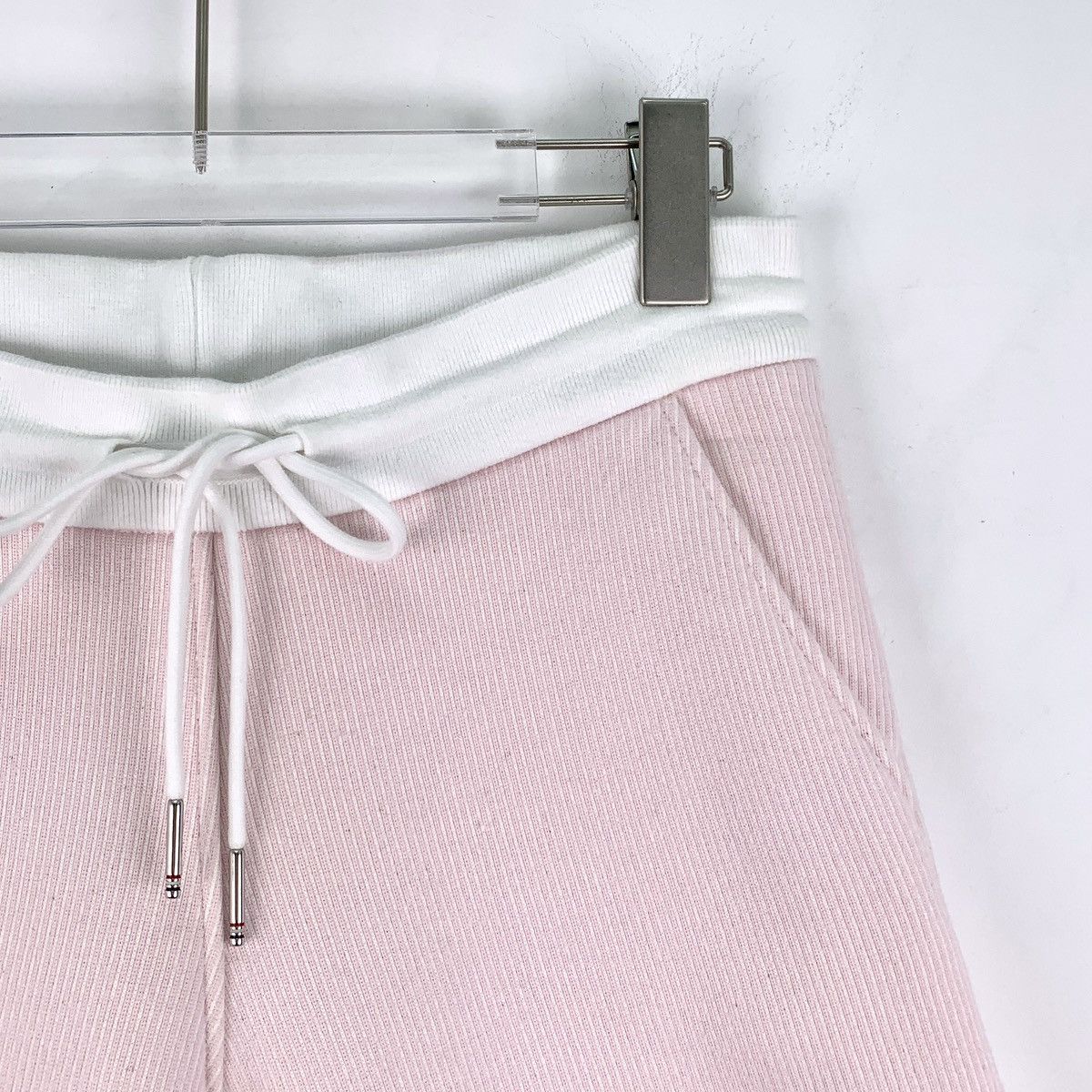 Thom Browne THOM BROWNE Light Pink Cotton Drawstring Casual Sports K26WX Size 27" / US 4 / IT 40 - 3 Thumbnail