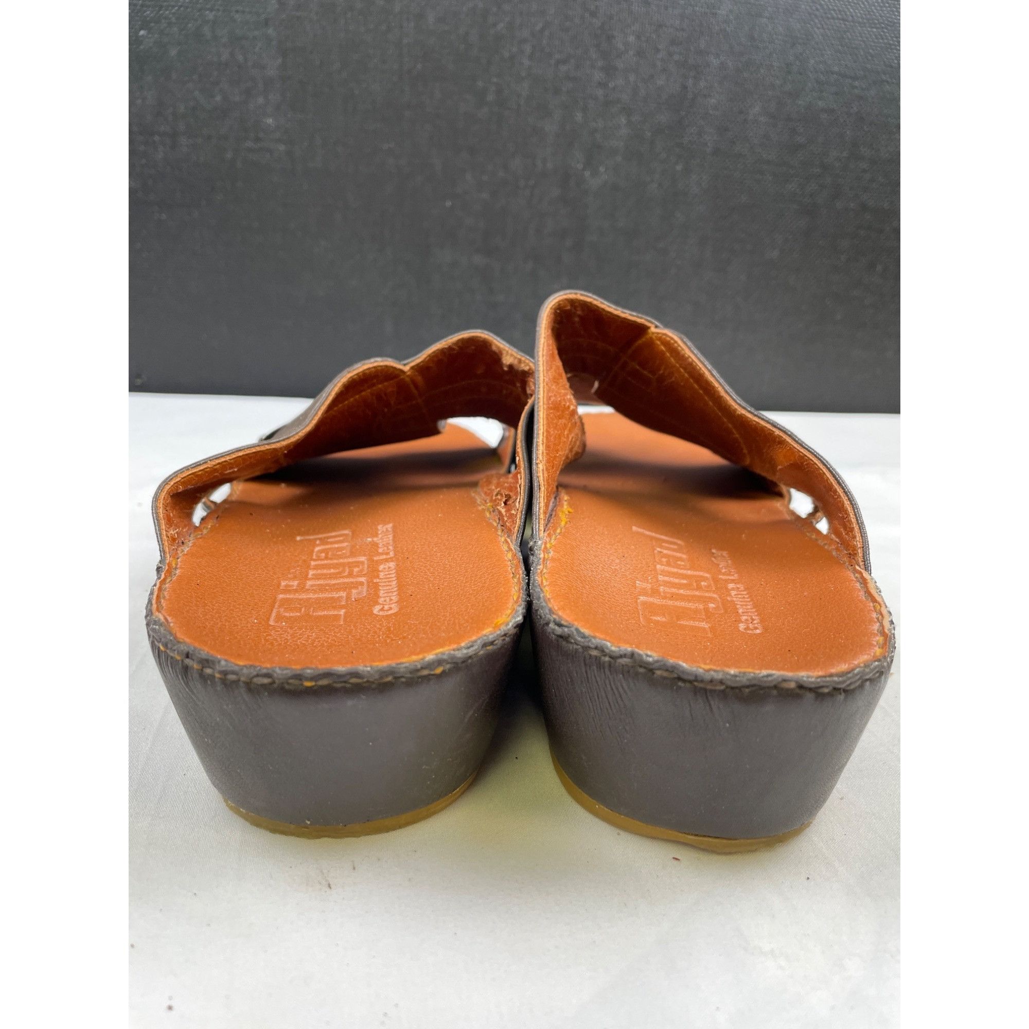 Other Ajyad Men's Brown Leather Sandals/Shoes/Slip on Size 11 SKU Size US 11 / EU 44 - 6 Thumbnail