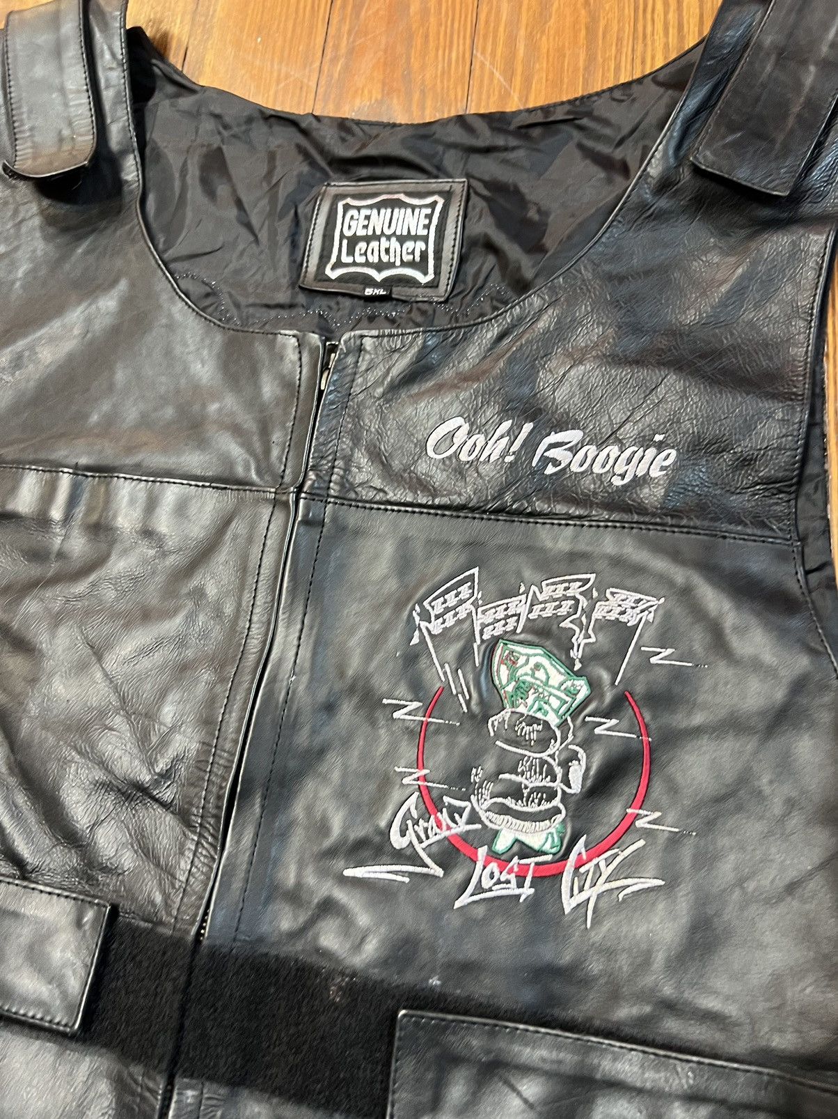 Genuine Leather × Vintage Vintage Leather Biker Vest Motorcycle Club Ruff Ryders Size US XXL / EU 58 / 5 - 3 Thumbnail