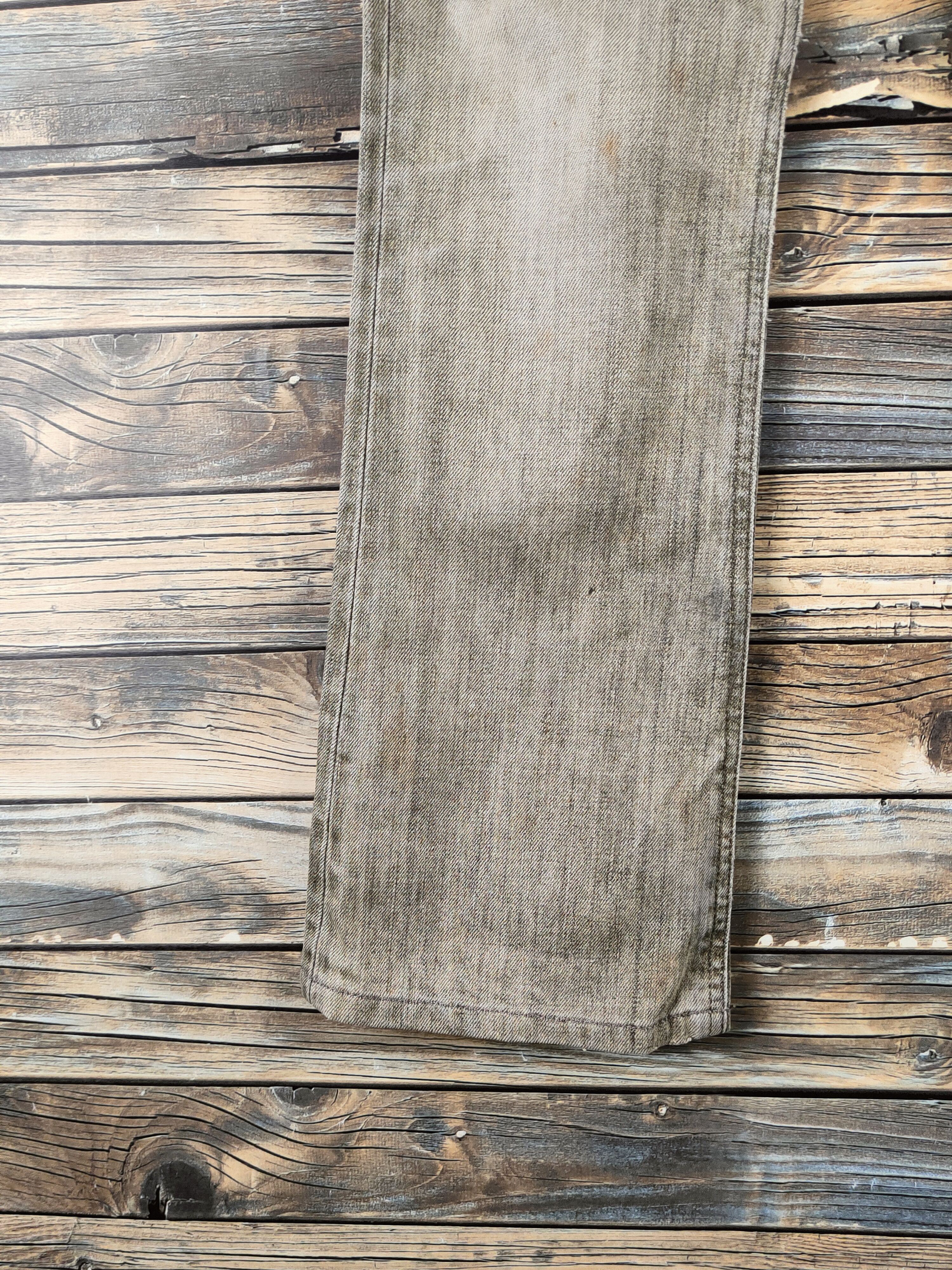 Edwin DL Edwin Dark Gray Distressed Ripped Jeans #46-629 Size 29" - 4 Thumbnail