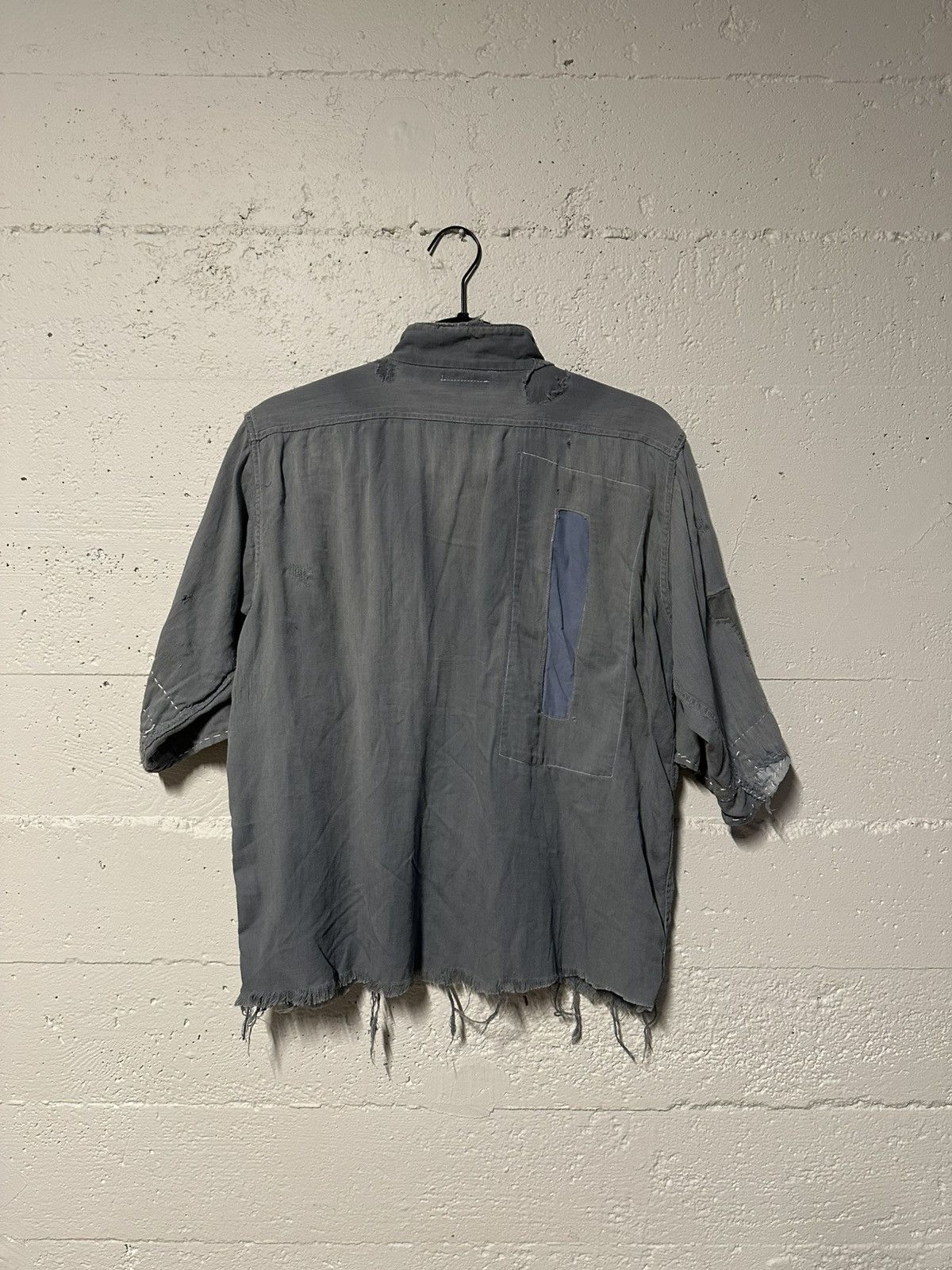 Vintage Thrashed 1940’s Red Hammer Button Up Repaired Size US M / EU 48-50 / 2 - 7 Thumbnail