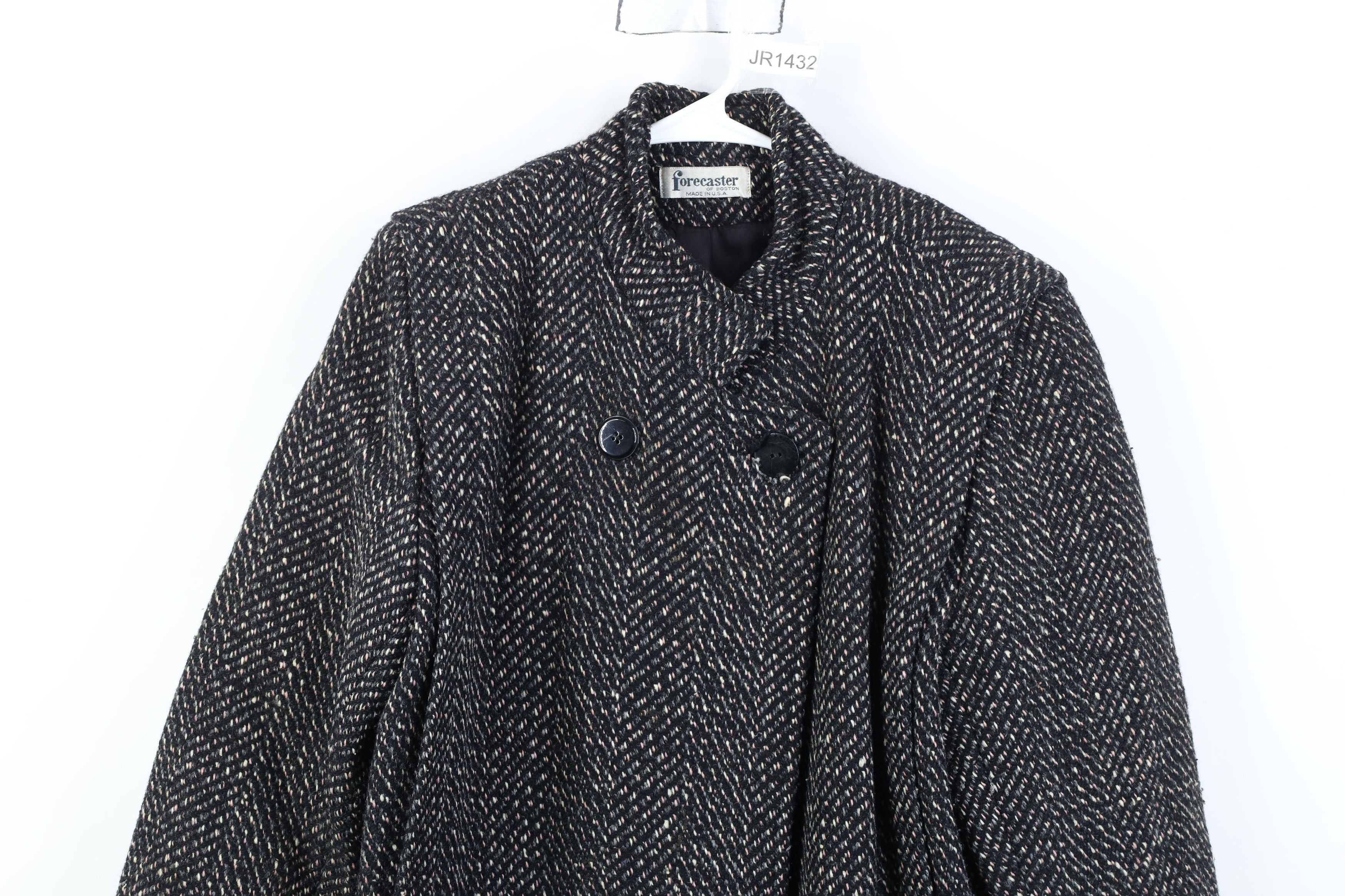 Vintage Vintage 70s Streetwear Tweed Herringbone Jacket Coat USA Size XL / US 12-14 / IT 48-50 - 2 Thumbnail